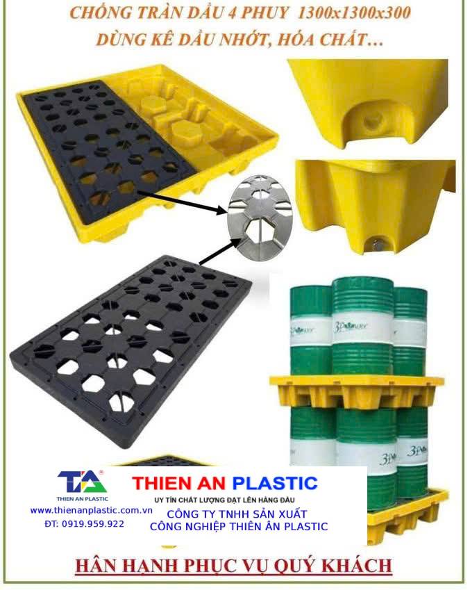 Pallet nhựa chống tràn Quận 9