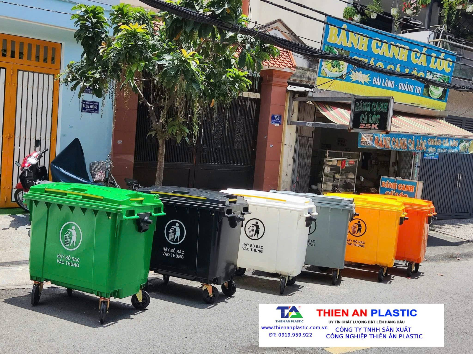 Thùng rác công cộng TP Huế