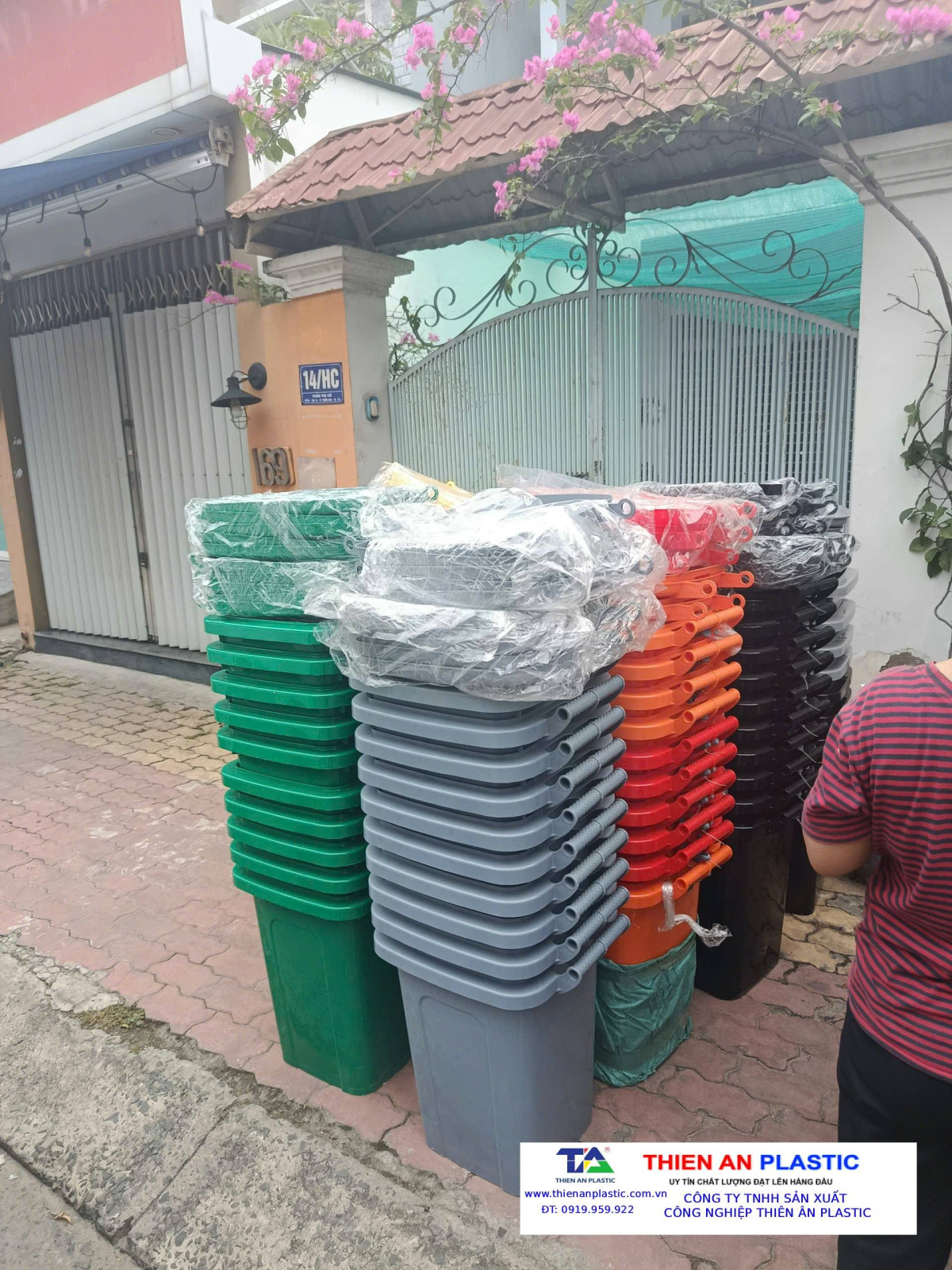 Thùng rác 120l giá sỉ