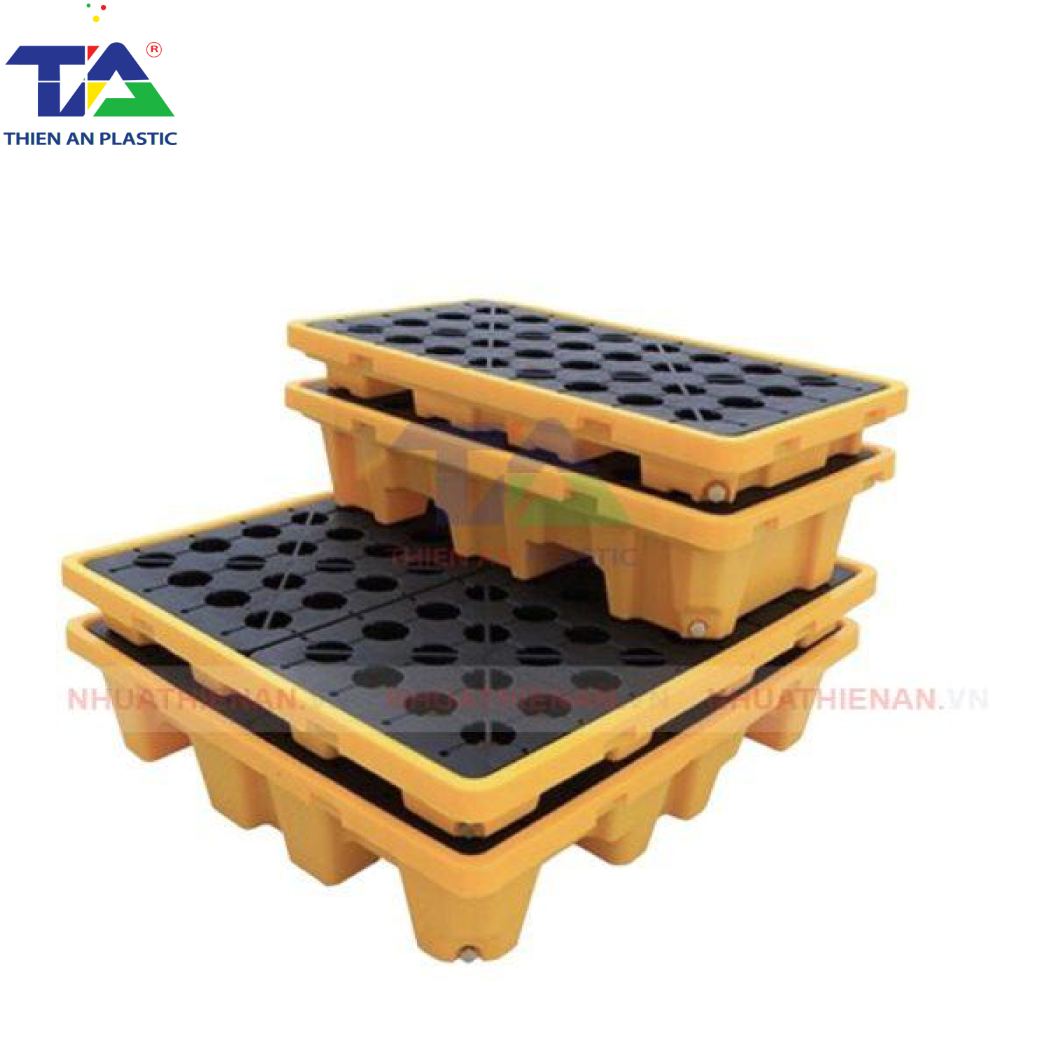 Pallet Nhựa Chống Tràn Hóa Chất