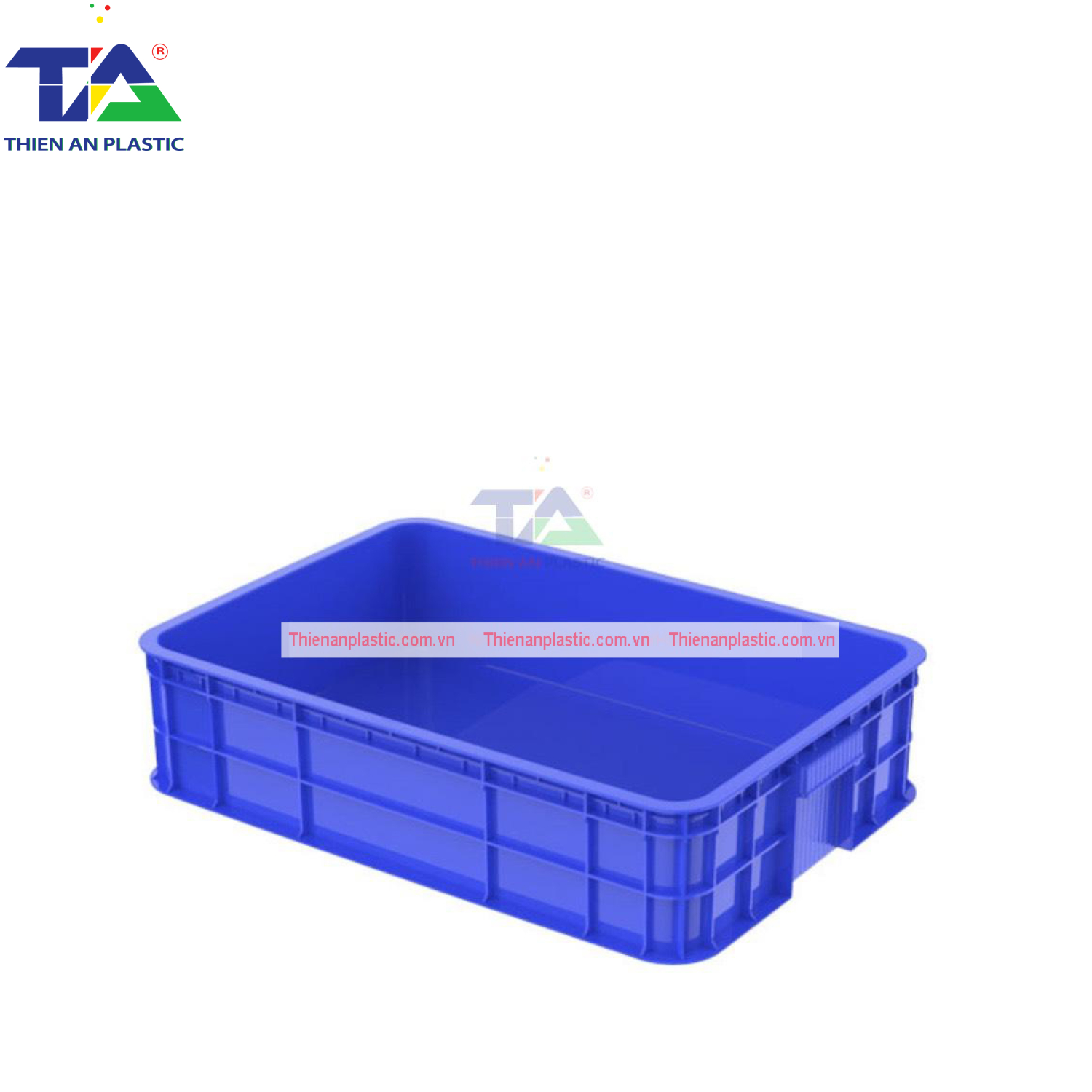 Thùng Nhựa HS007 (KT: 610 x 420 x 150mm)