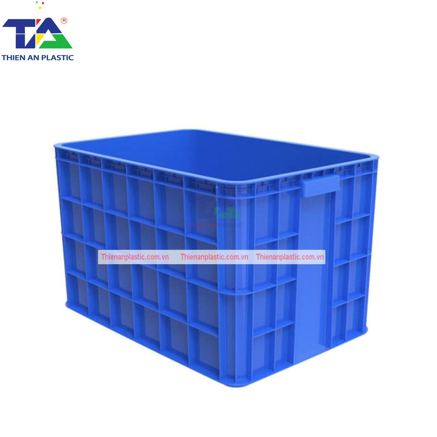 Thùng Nhựa HS 026 (KT: 610 x 420 x 390mm)