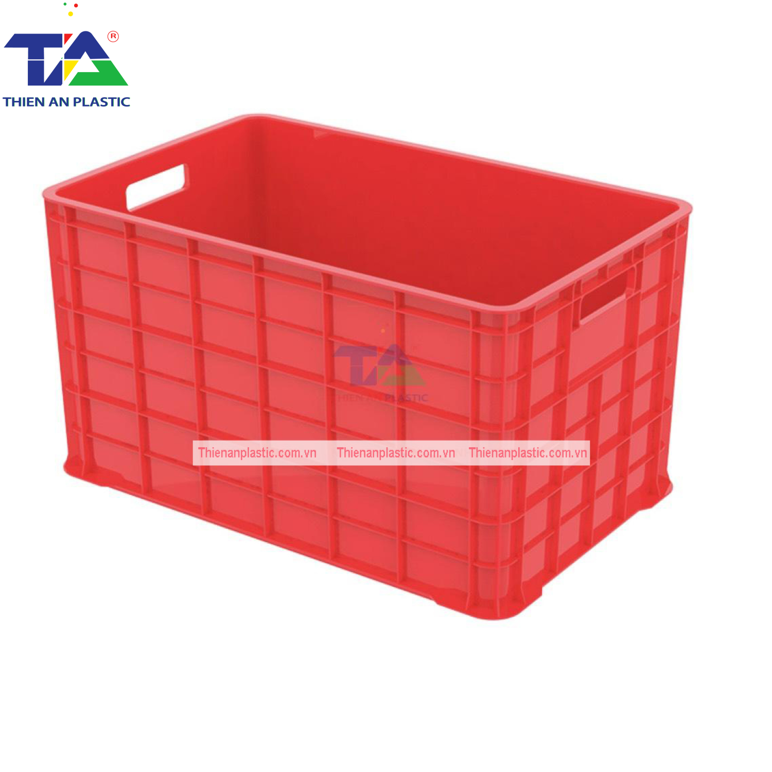 Thùng Nhựa 5 Bánh Xe (KT: 780 x 500 x 430mm)