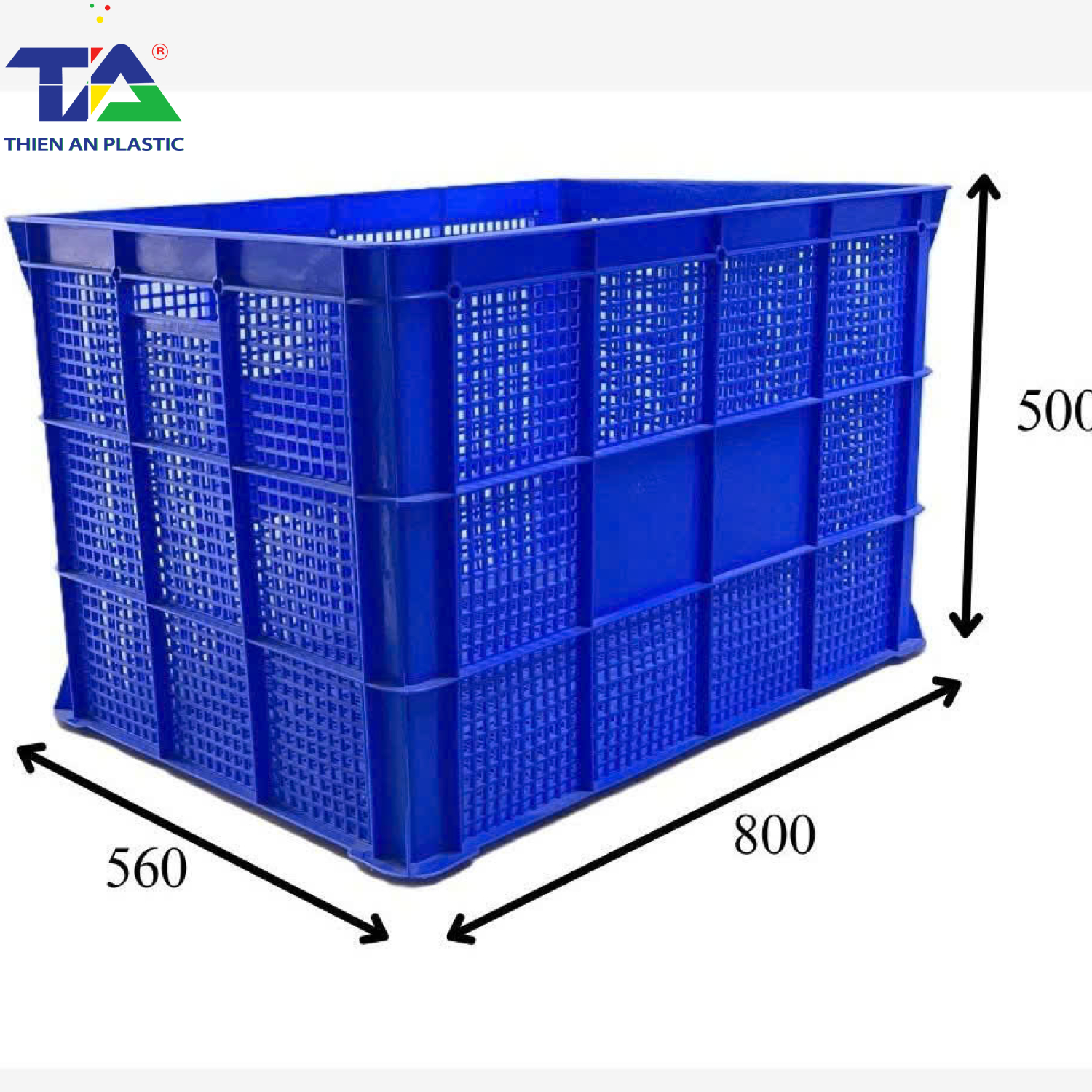 Sóng Nhựa Shipper (KT: 800 x 560 x 500mm)