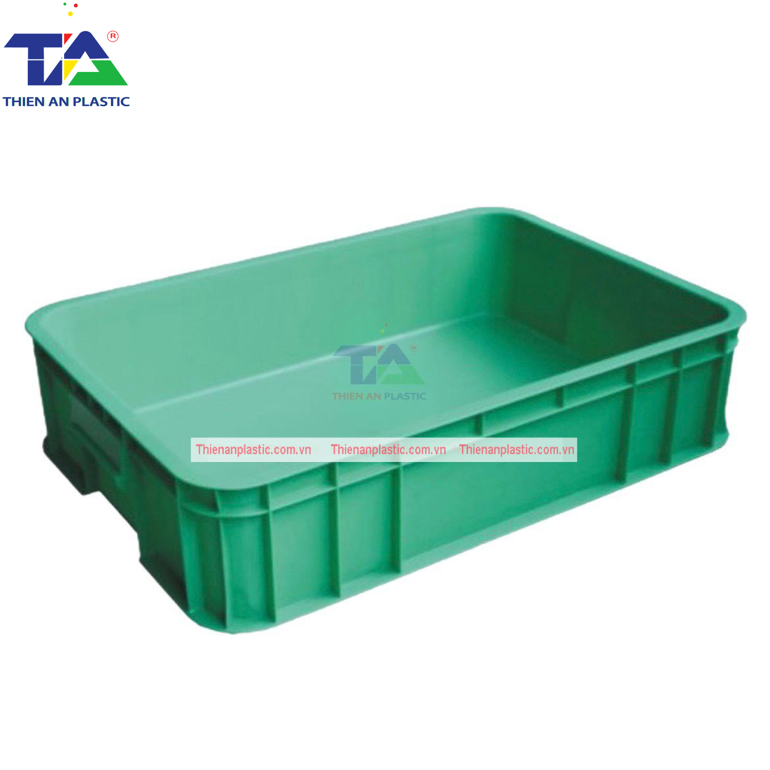 Thùng Nhựa Đặc B11 (KT: 630 x 420 x 144mm)