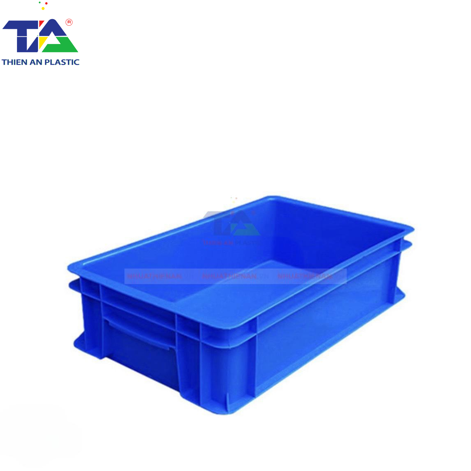 Thùng Nhựa Đặc B2 (KT: 455 x 270 x 120mm)