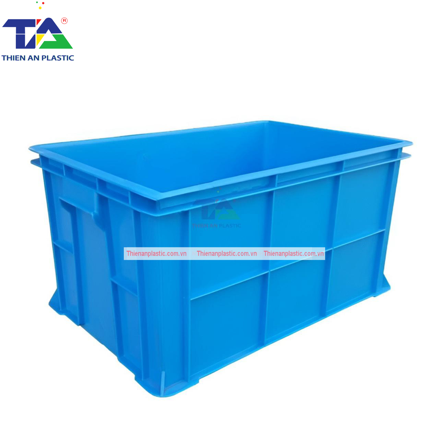 Thùng Nhựa Đặc B5 (KT: 600 x 388 x 300mm)