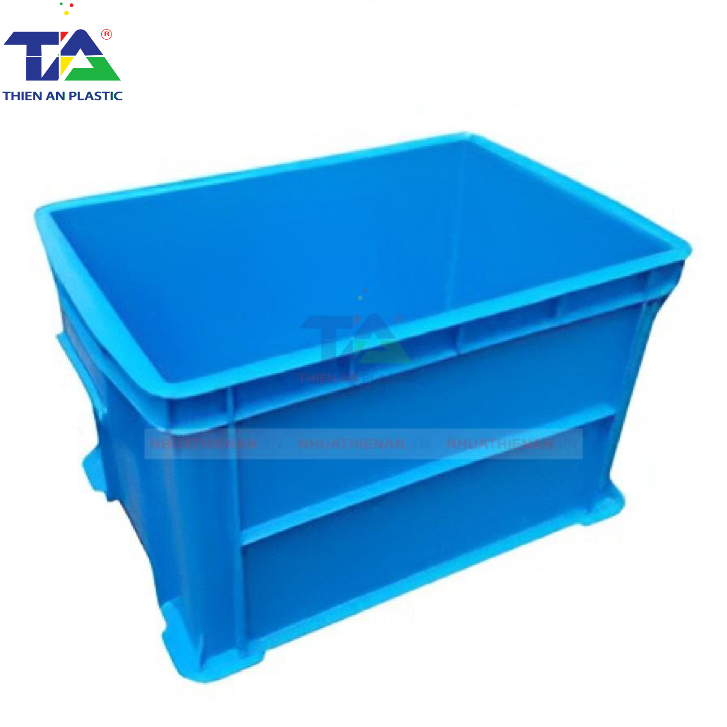 Thùng Nhựa Đặc B6 (KT: 438 x 293 x 252mm)