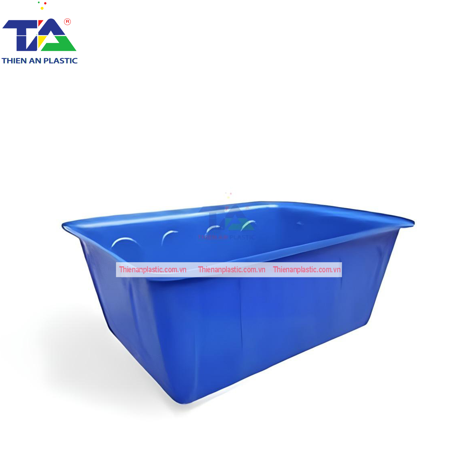 Thùng Nhựa Chữ Nhật 300 Lít (KT: 112 x 91 x 41cm)
