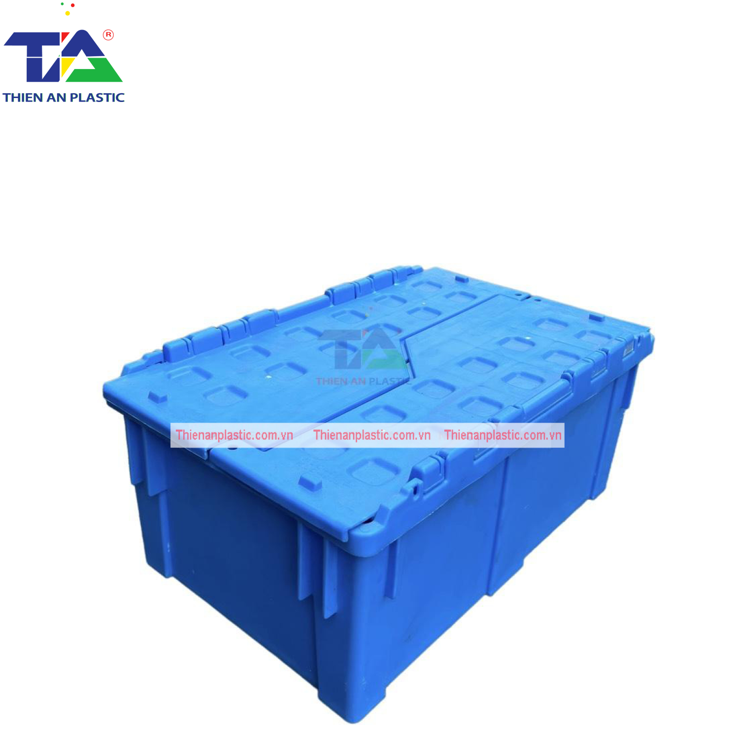 Thùng Nhựa Có Nắp NLC 901 (KT: 550 x 345 x 239mm)