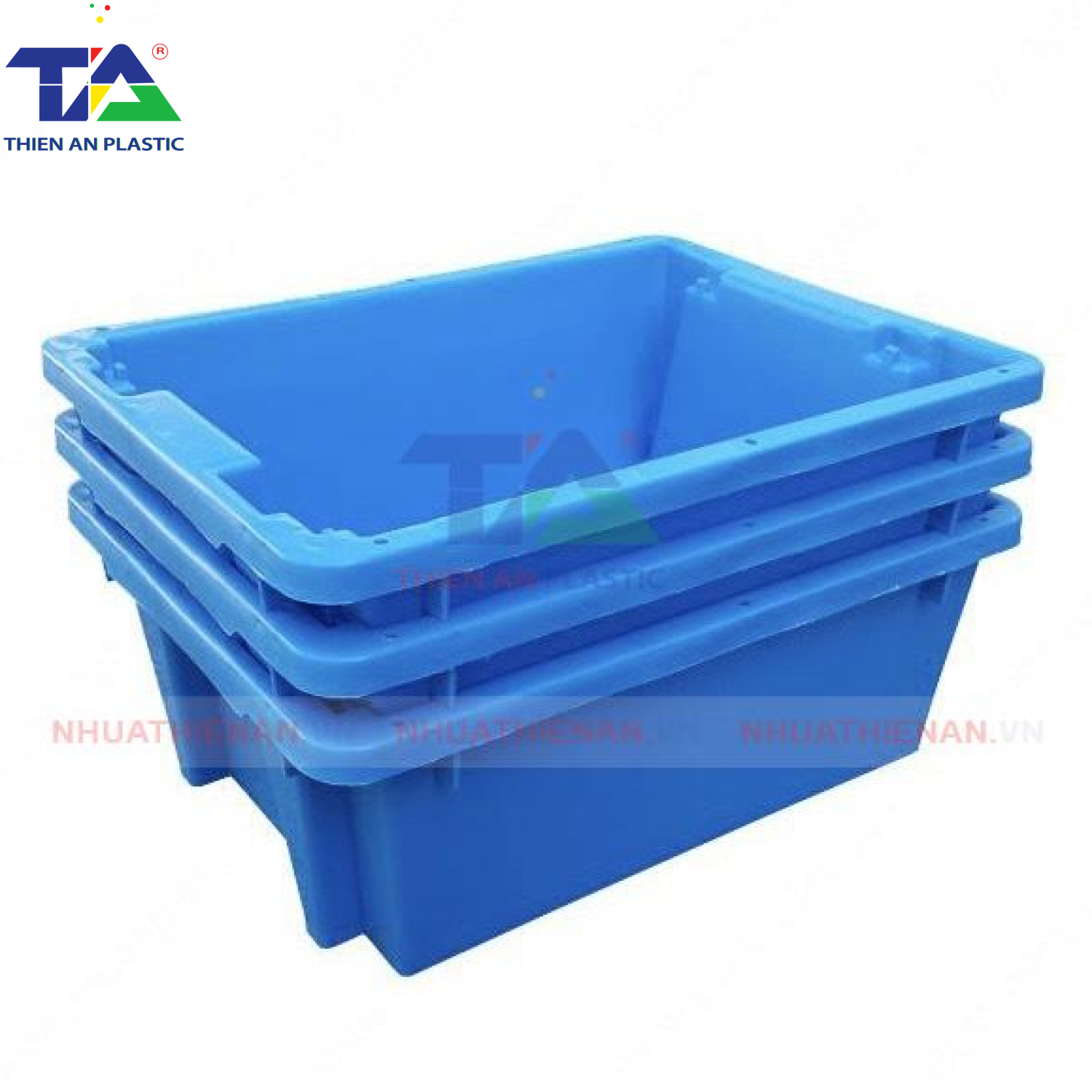 Thùng Nhựa Đặc A7 (KT: 360 x 296 x 138mm)