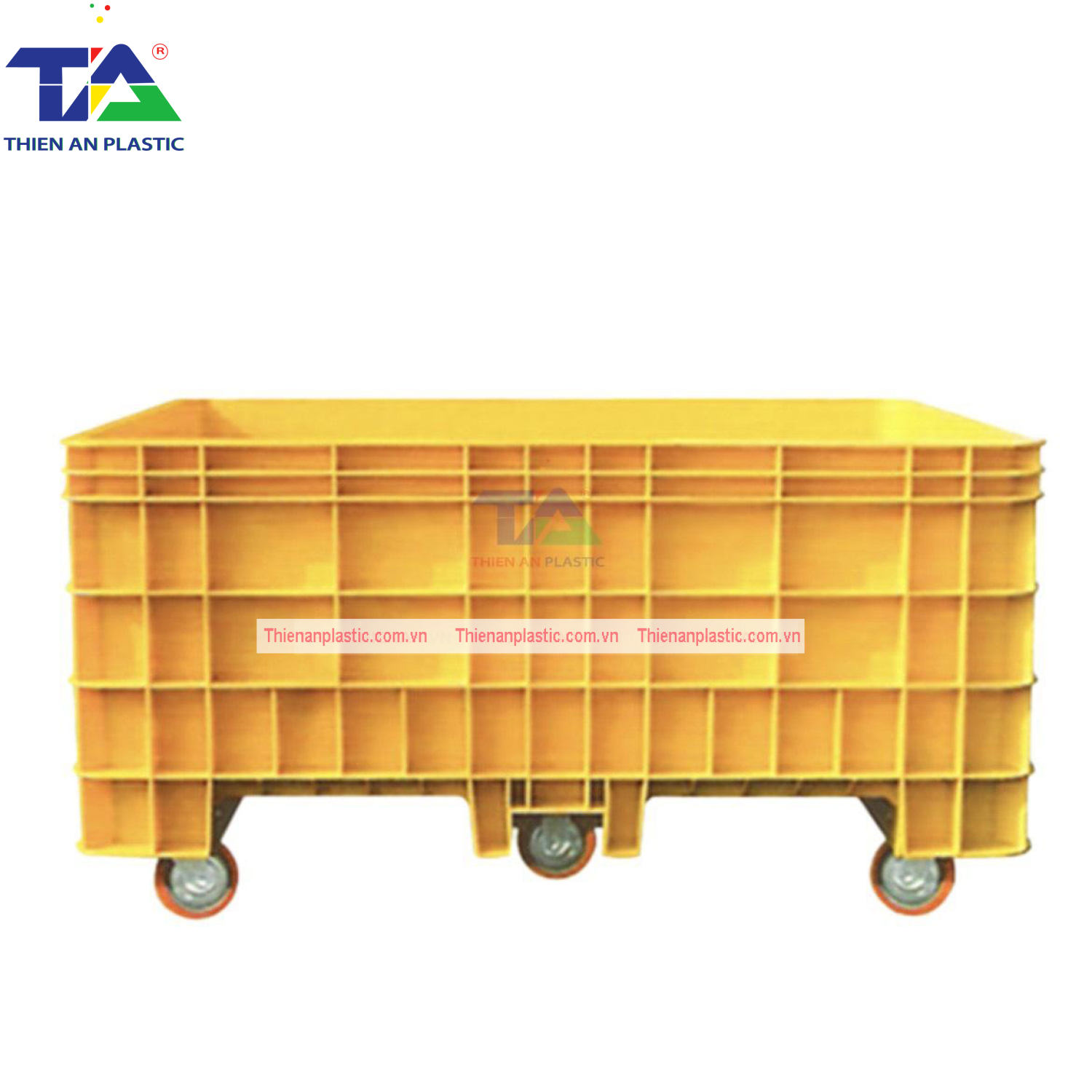 Thùng Nhựa Đặc NJB 1000 (KT: 1670 x 1210 x 730mm)