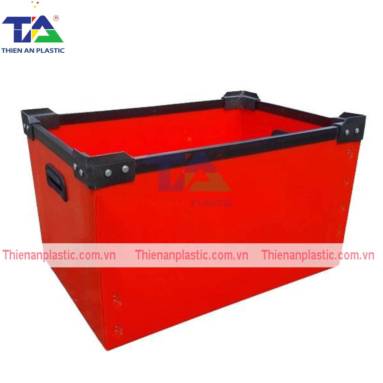 Thùng Nhựa Danpla Màu Đỏ