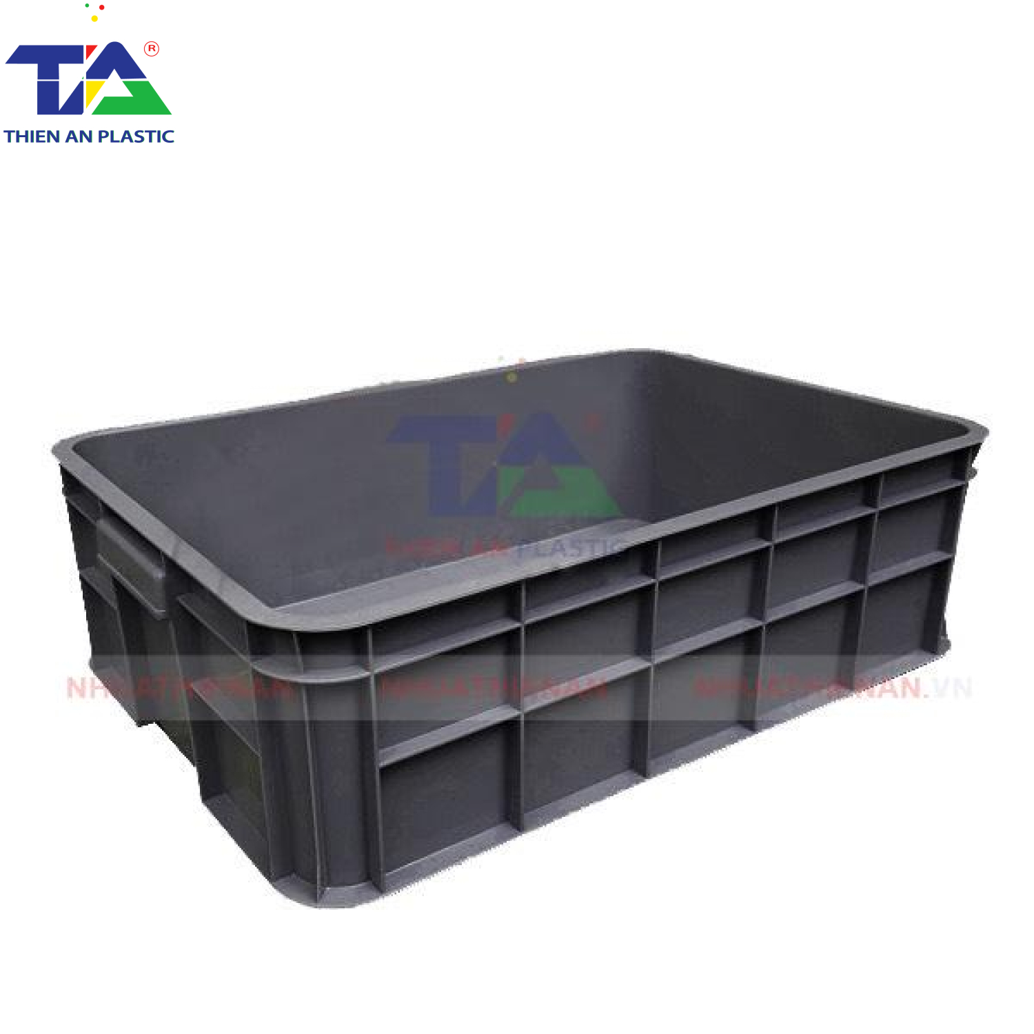 Thùng Nhựa HS003 Chống Tĩnh Điện (KT: 610 x 420 x 190mm)