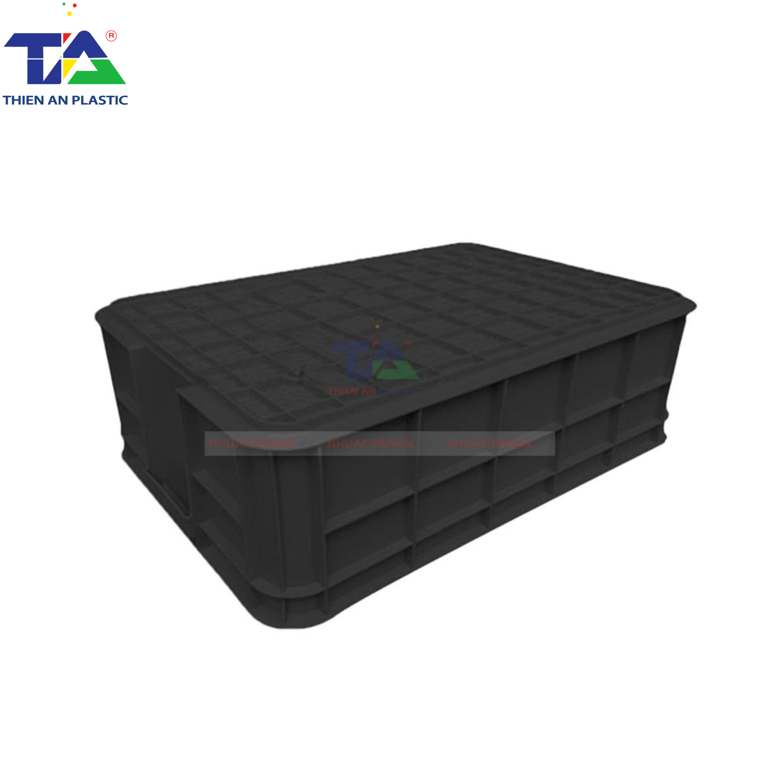 Thùng Nhựa HS017 Chống Tĩnh Điện (KT: 610 x 420 x 250mm)