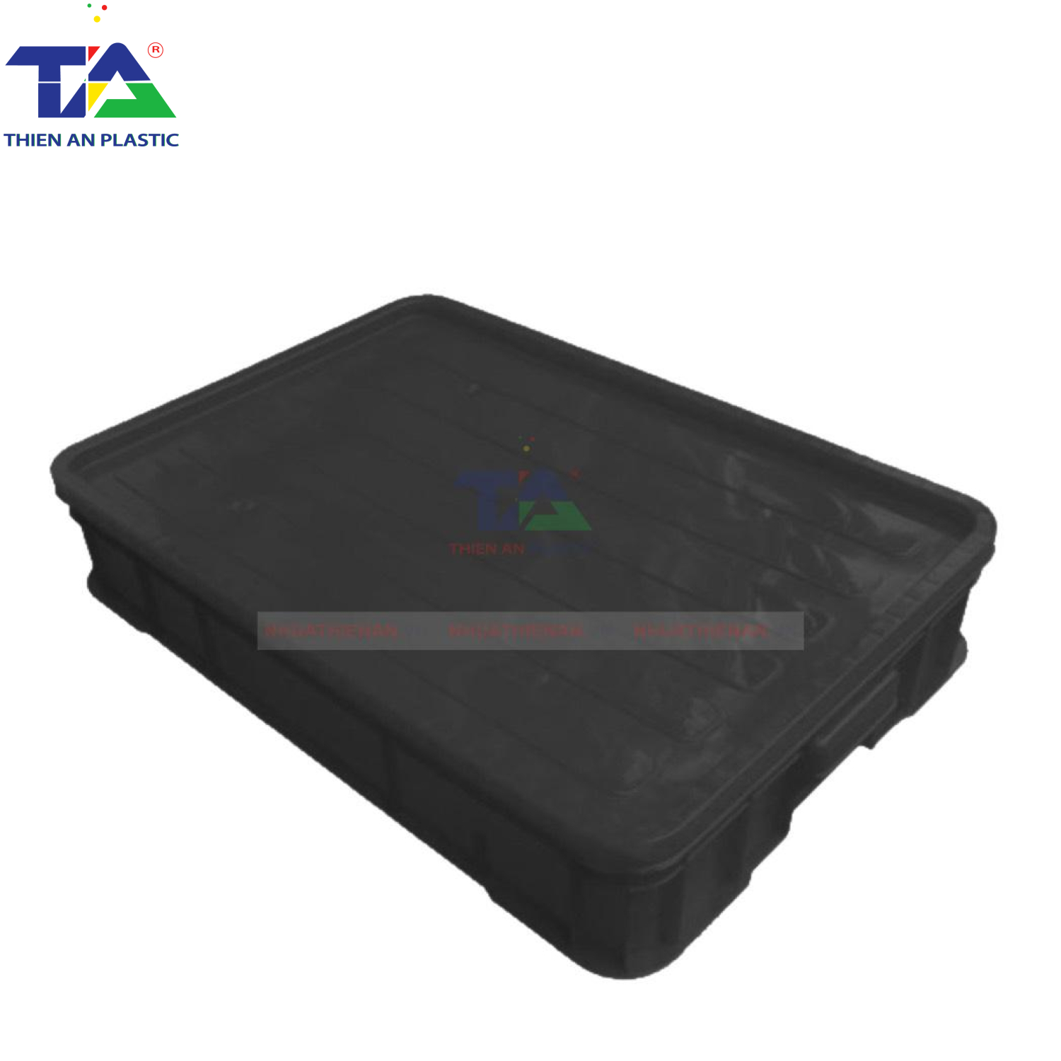 Thùng Nhựa HS025 Chống Tĩnh Điện (KT: 610 x 420 x 100mm)