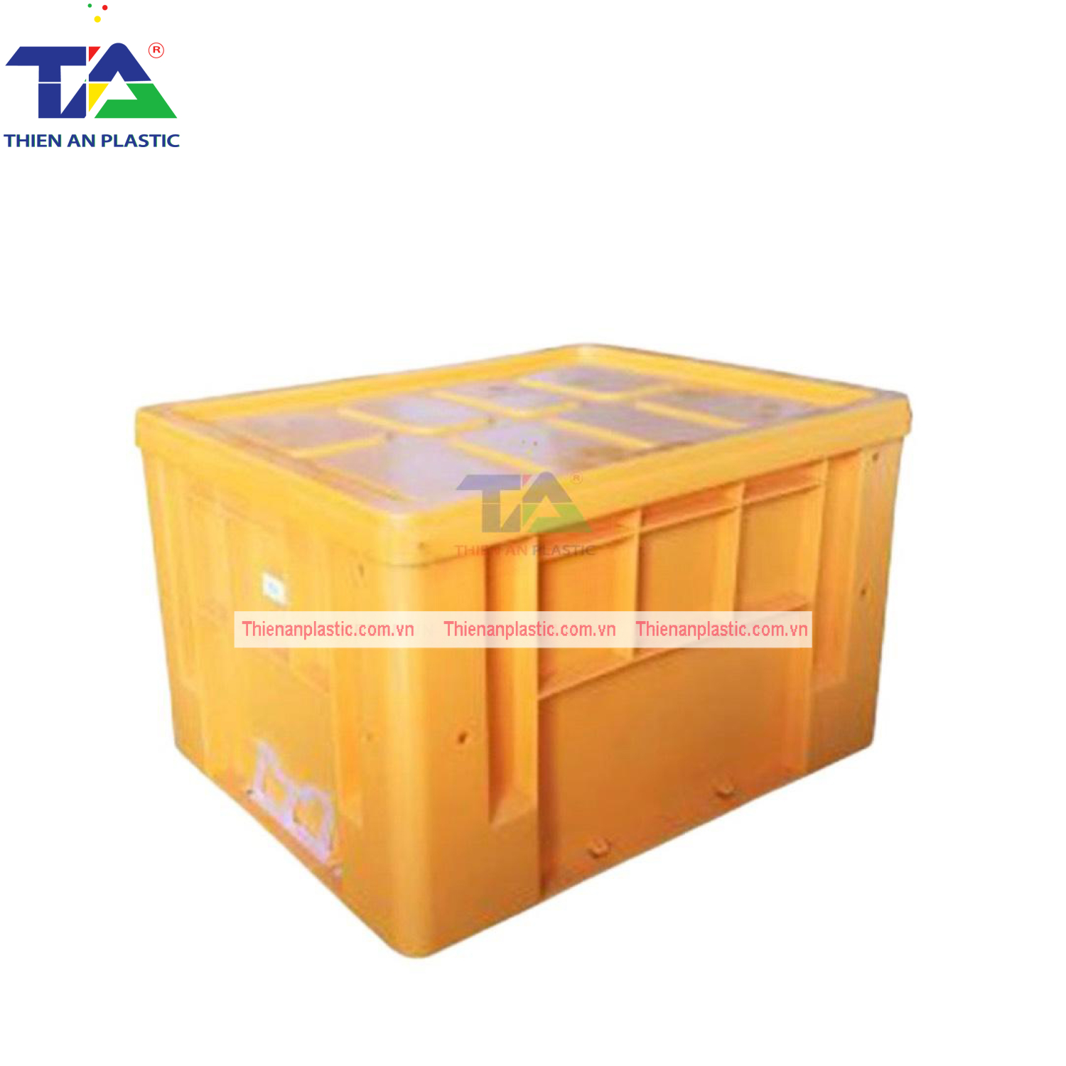 Thùng Nhựa Đặc NTC 433 (KT: 480 x 380 x 295mm)