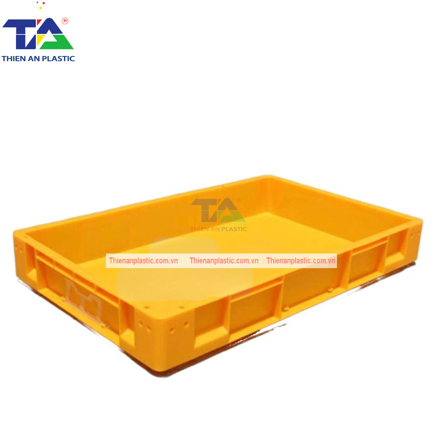 Thùng Nhựa Đặc NTC 741 (KT: 765 x 585 x 105mm)