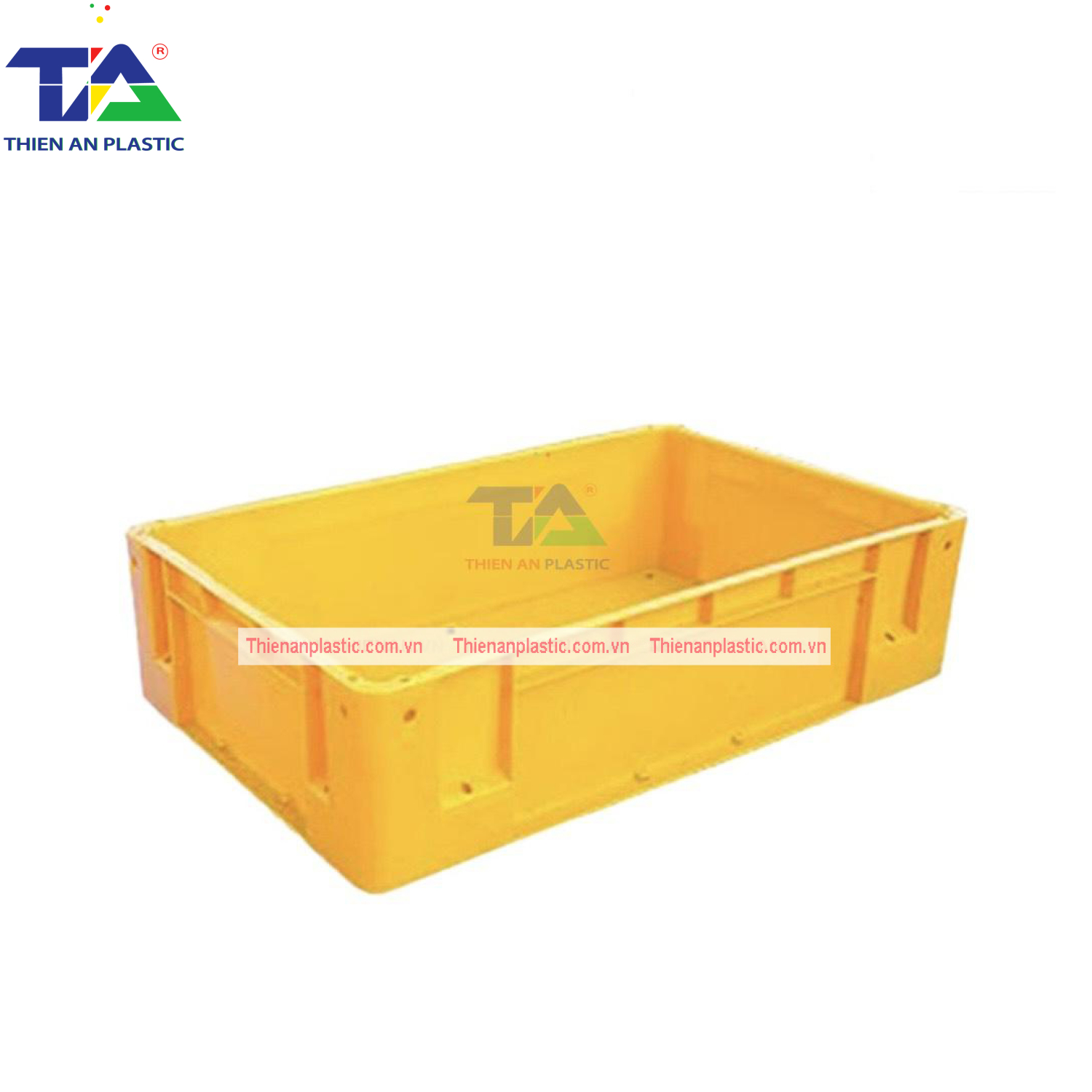 Thùng Nhựa Đặc NTC 742 (KT: 765 x 482 x 200mm)