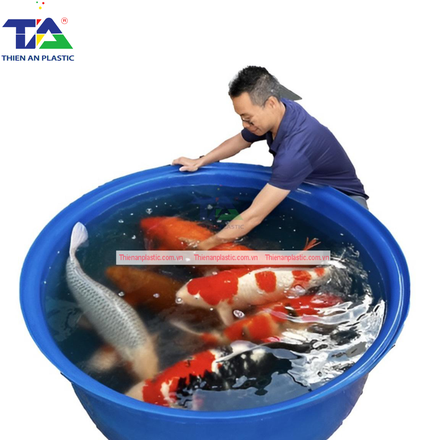Thùng Nhựa Nuôi Cá Hình Tròn Từ 100L - 4000L