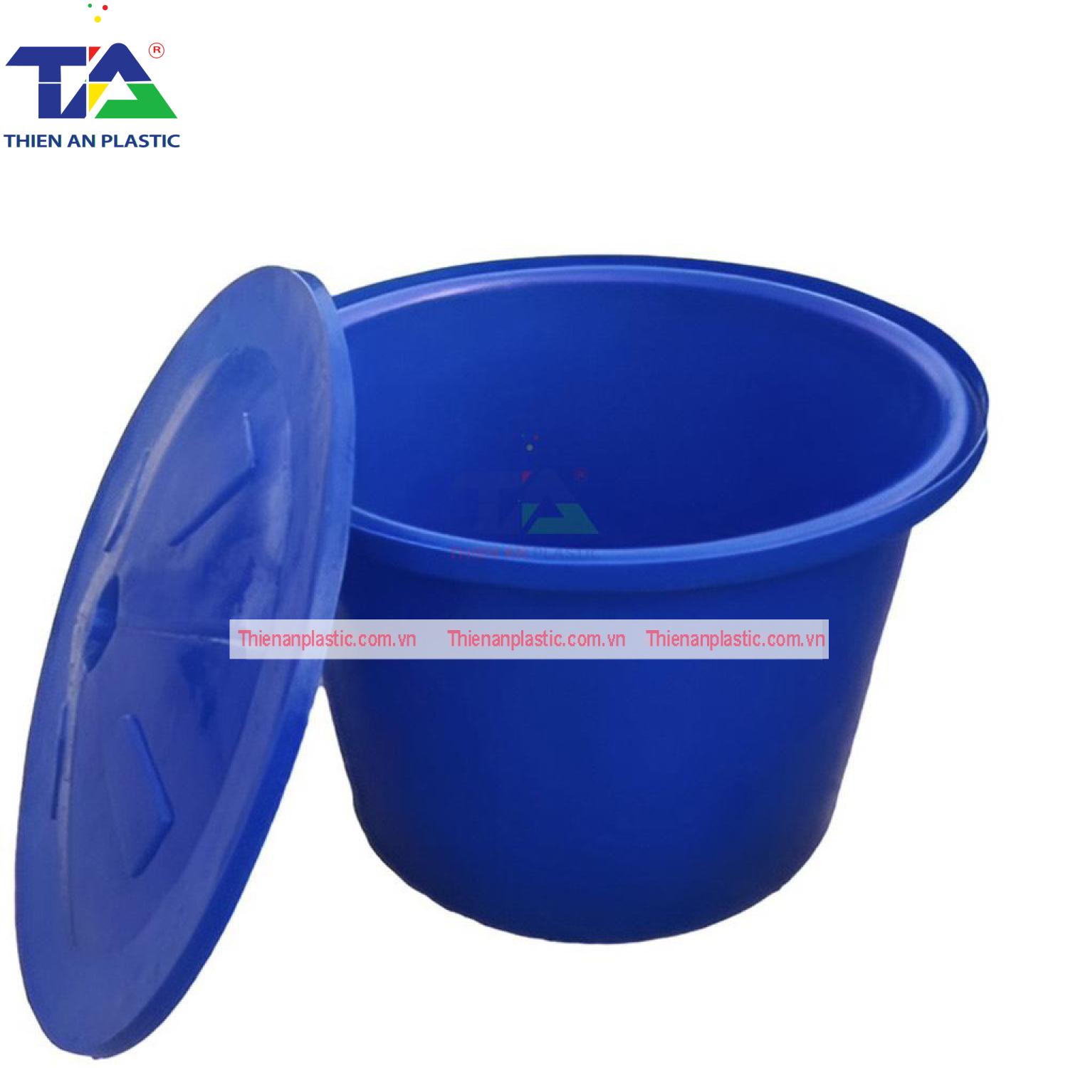 Thùng Nhựa Tròn 500 Lít (Ø108 - 82 x H77 cm)