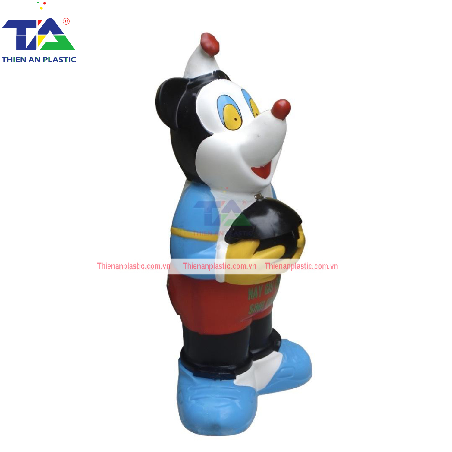 Thùng Rác Hình Chuột Mickey (KT: 580 x 420 x 1280 mm)