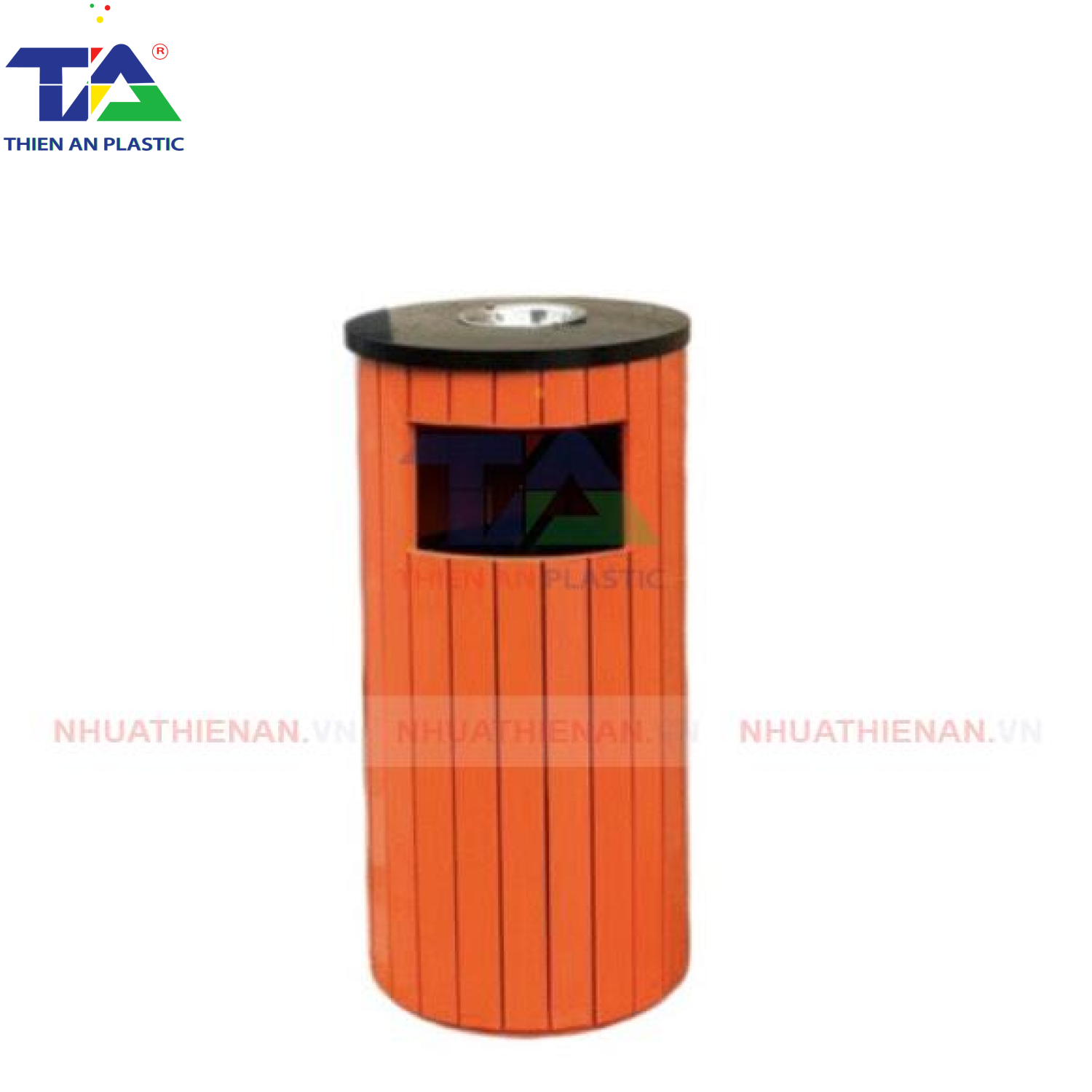 Thùng Rác Giả Gỗ Hình Tròn(KT: 400 x 400 x 775mm)