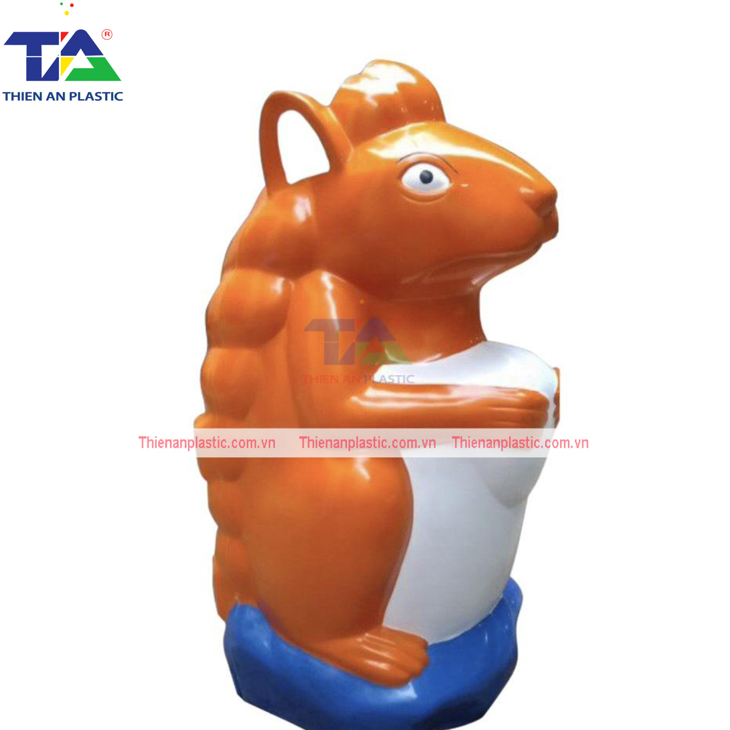 Thùng Rác Hình Con Sóc (KT: 580 x 500 x 1060 mm)