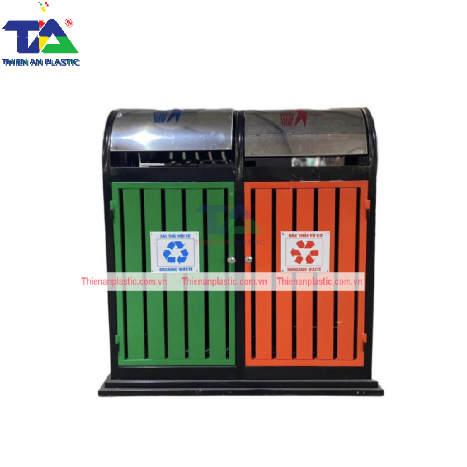 Thùng Rác Phân Loại 2 Ngăn(KT: 900 x 480 x 890mm)