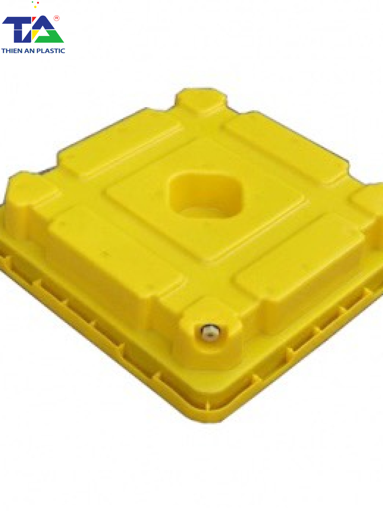 Pallet Nhựa Chống Tràn 1 phuy (KT: 680 x 680 x 150mm)