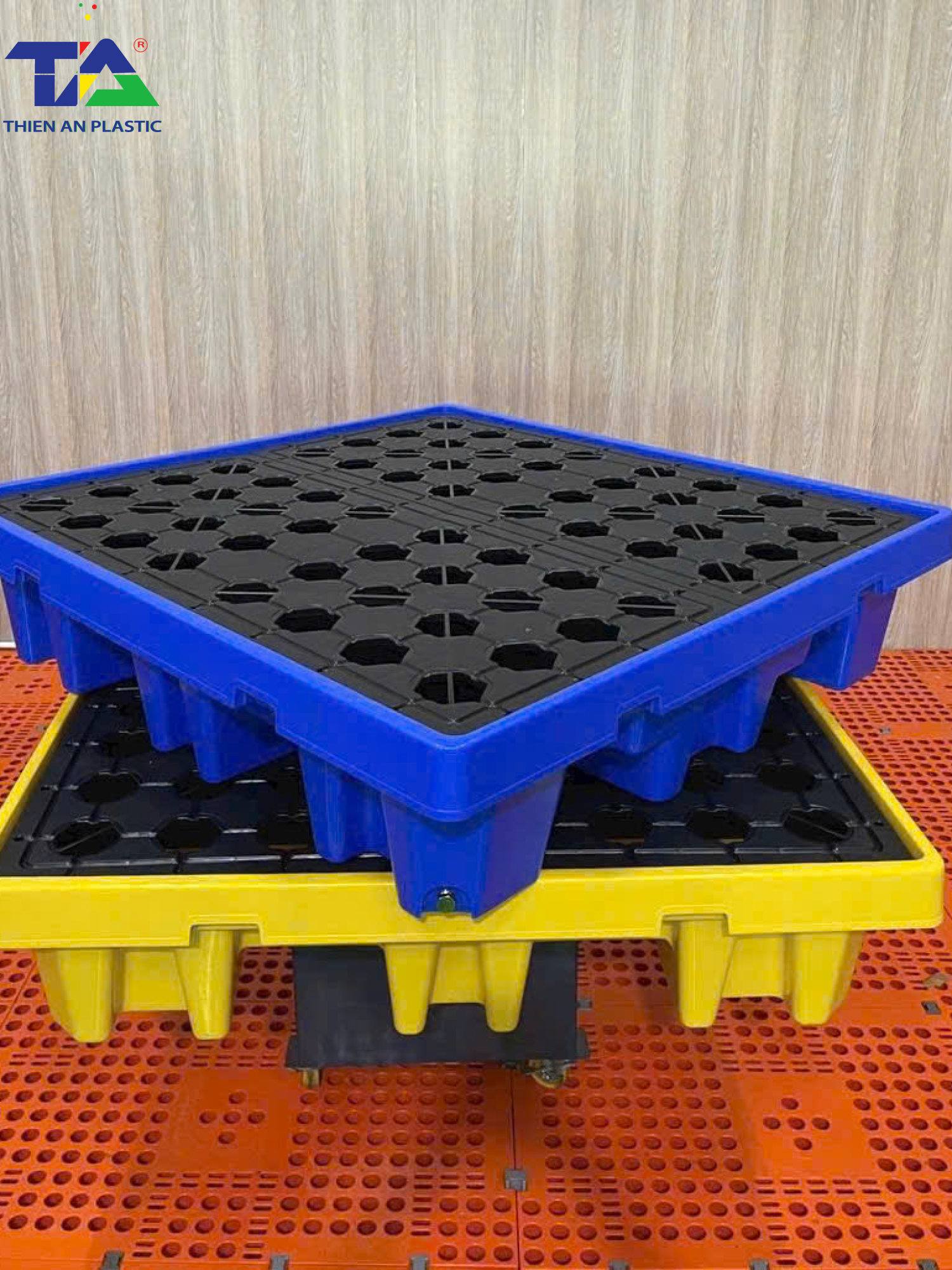 Pallet Nhựa Chống Tràn Hóa Chất