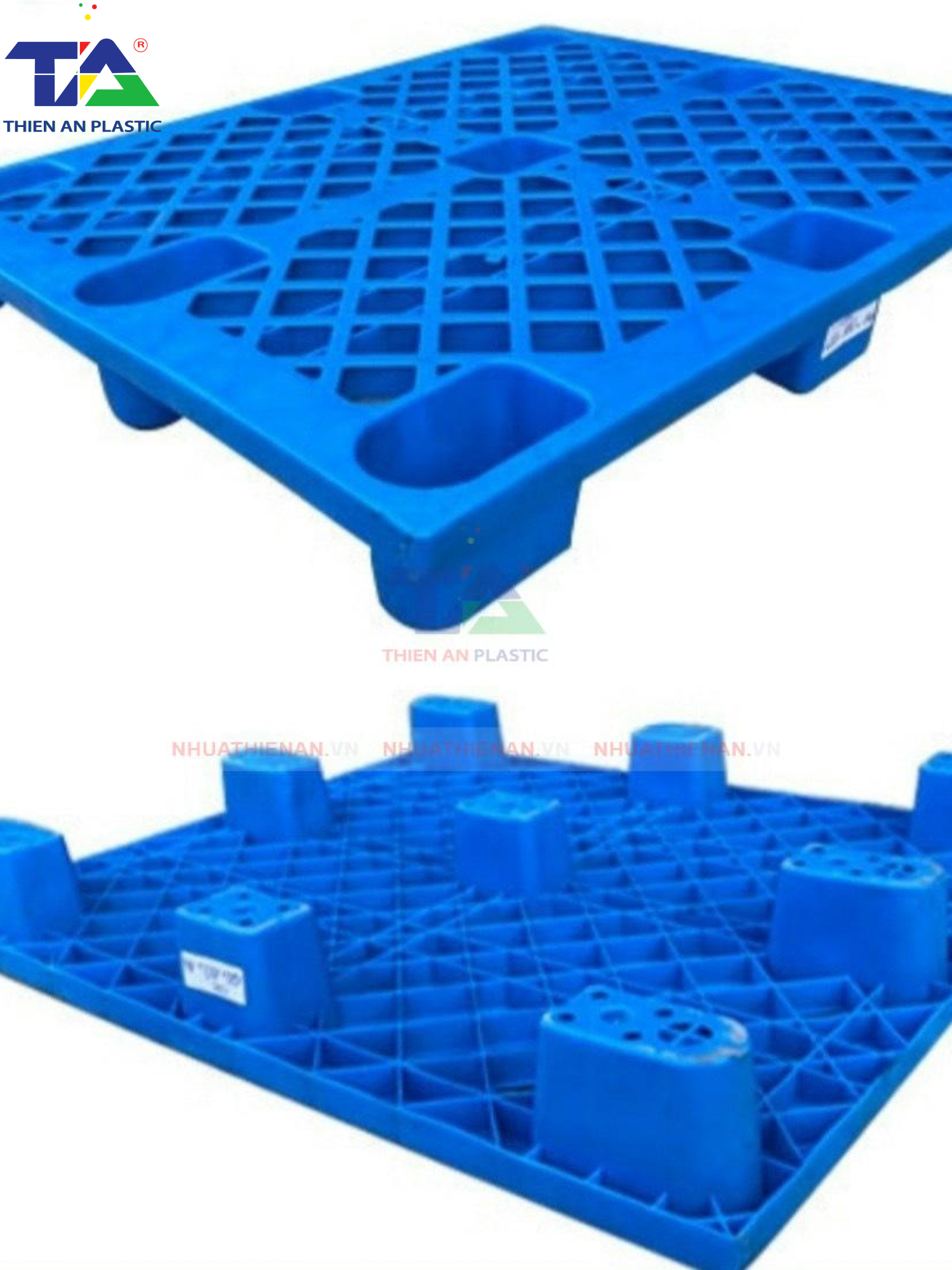 Pallet Nhựa TAB1210-145(KT: 1200 x 1000 x 145mm)