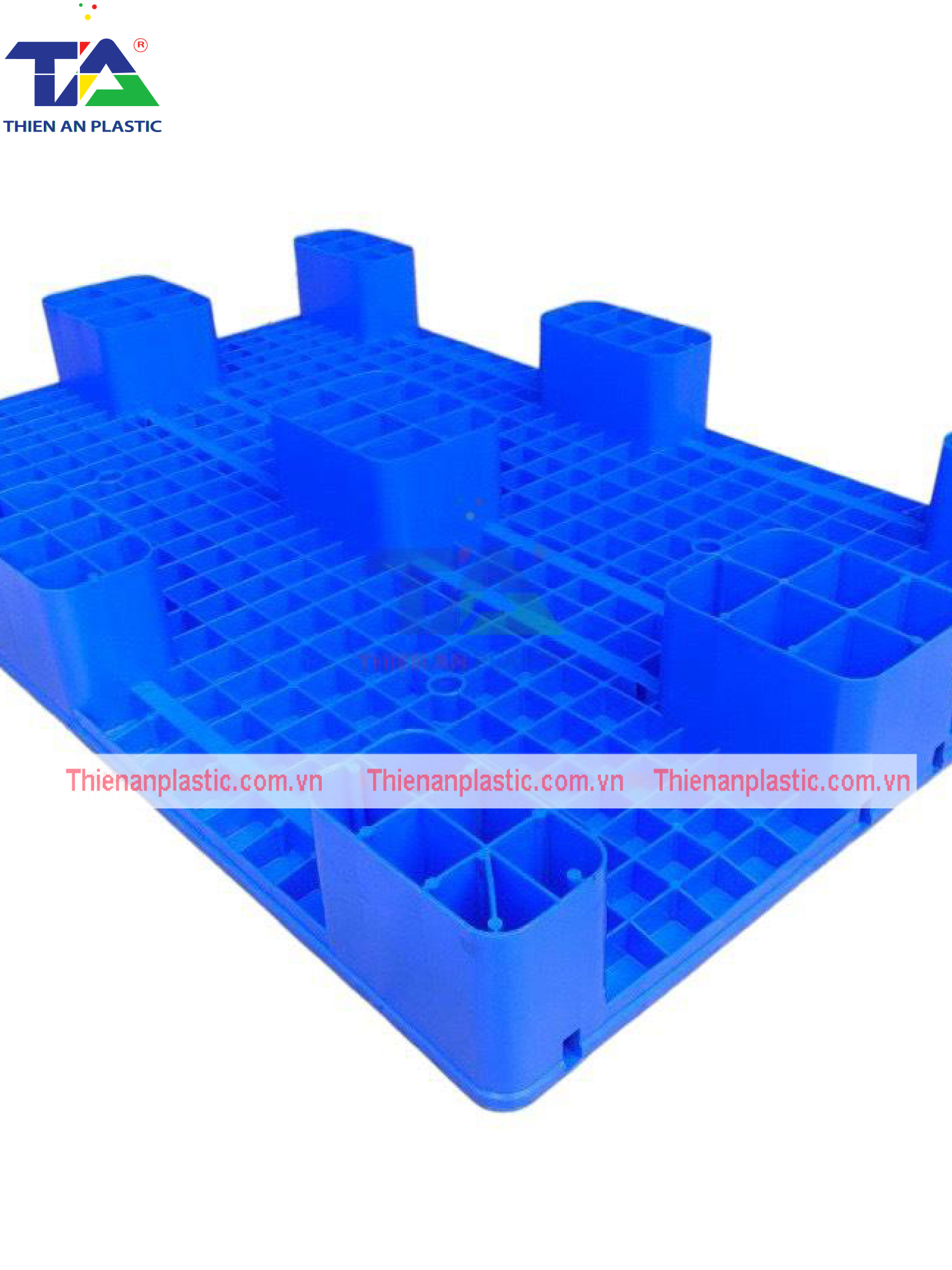Pallet Nhựa 9 Gù T.A(KT:1200 x 800 x 140mm)