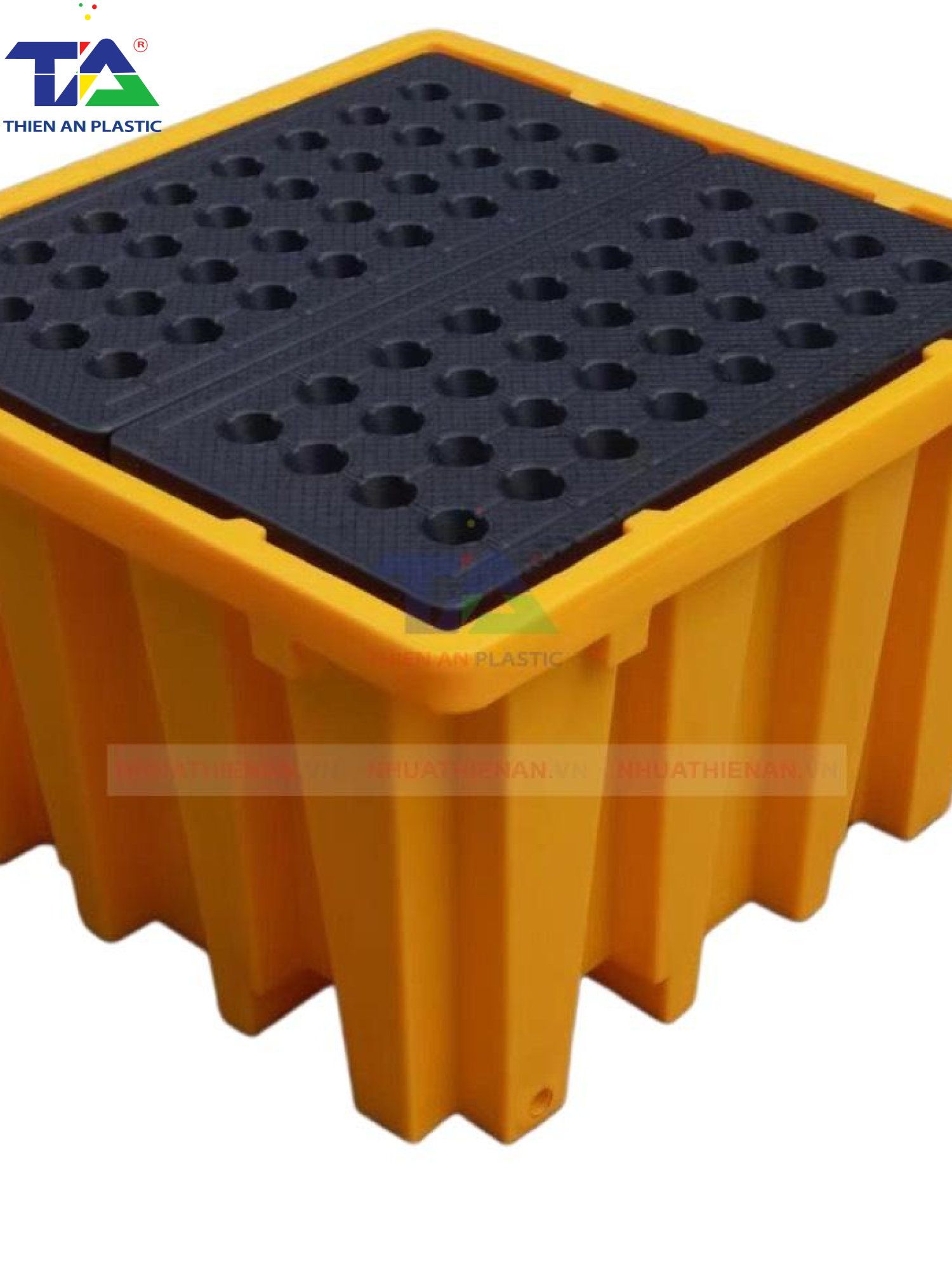 Pallet Nhựa Chống Tràn IBC (KT: 1380 x 1380 x 900mm)