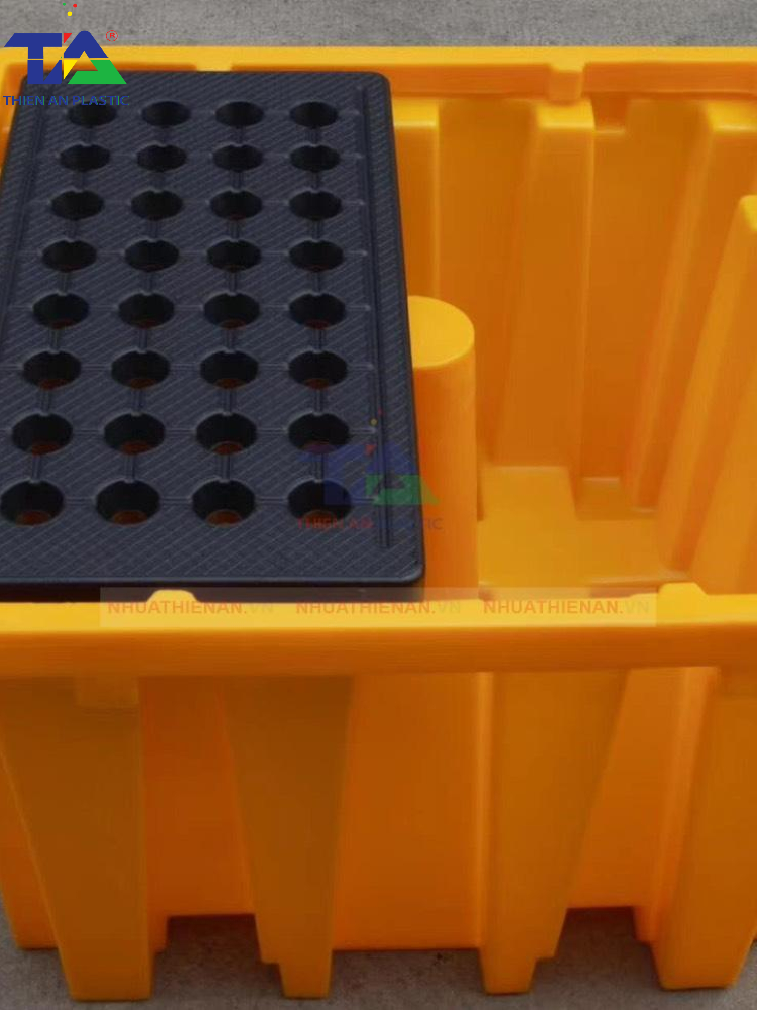 Pallet Nhựa Chống Tràn IBC (KT: 1380 x 1380 x 900mm)