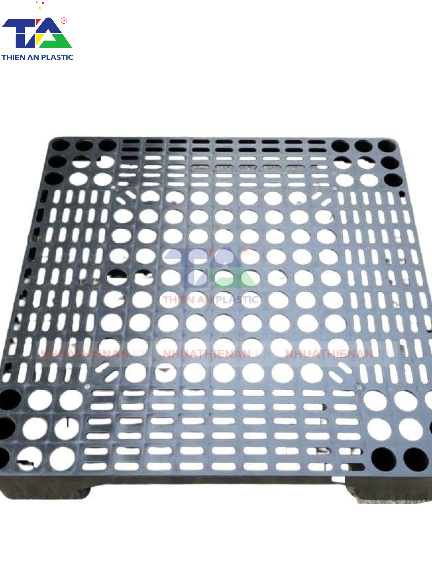 Pallet Nhựa Lót Sàn Vuông(KT: 600 x 600 x 100mm)