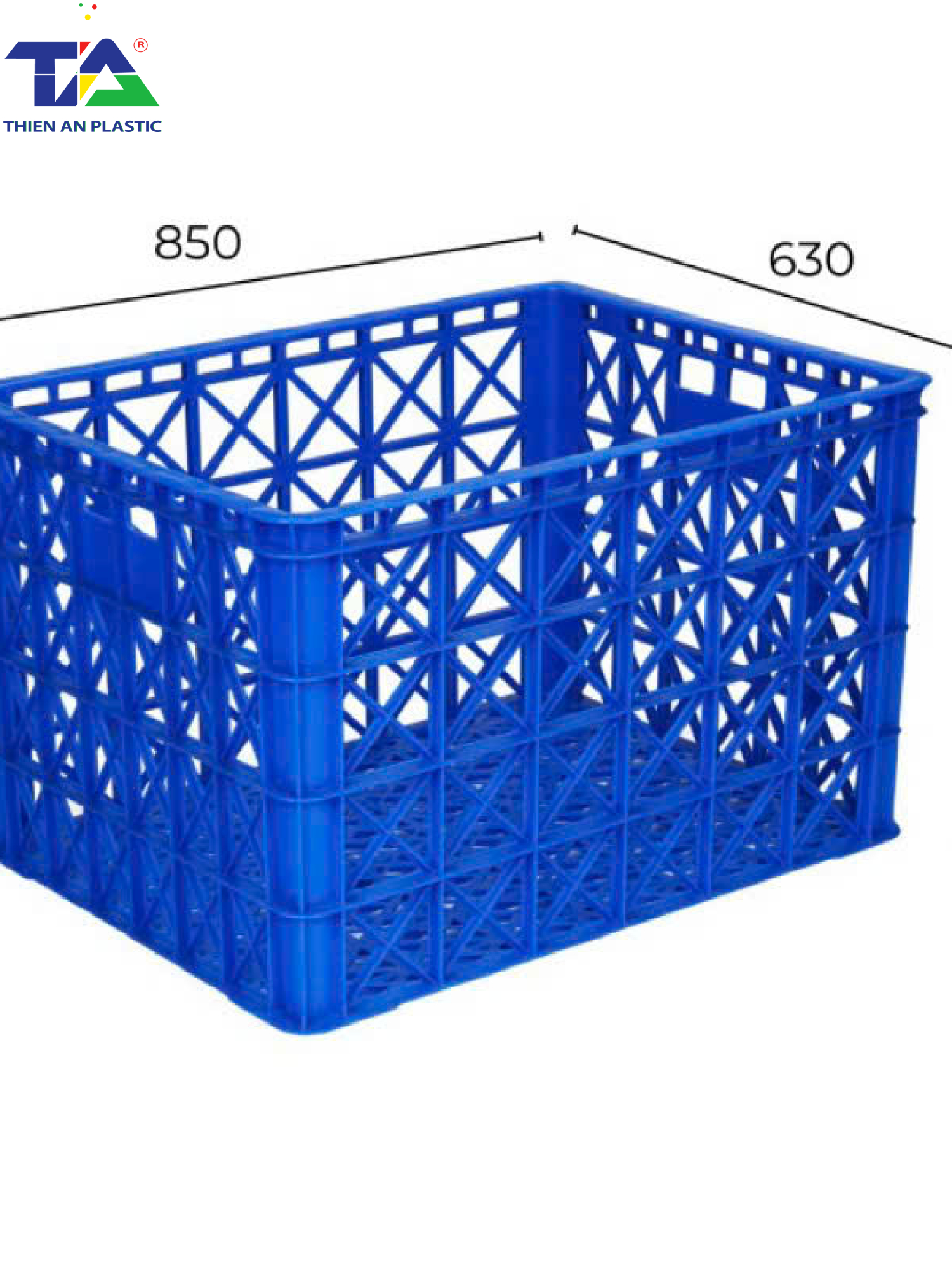 Sóng Hở 8 Bánh Xe (KT: 850 x 630 x 525 mm)