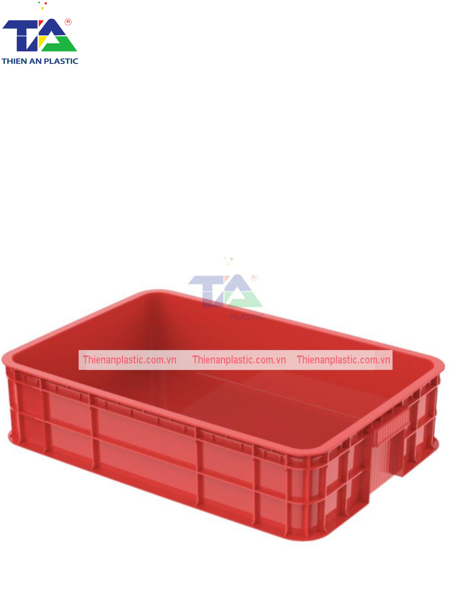 Thùng Nhựa HS007 (KT: 610 x 420 x 150mm)