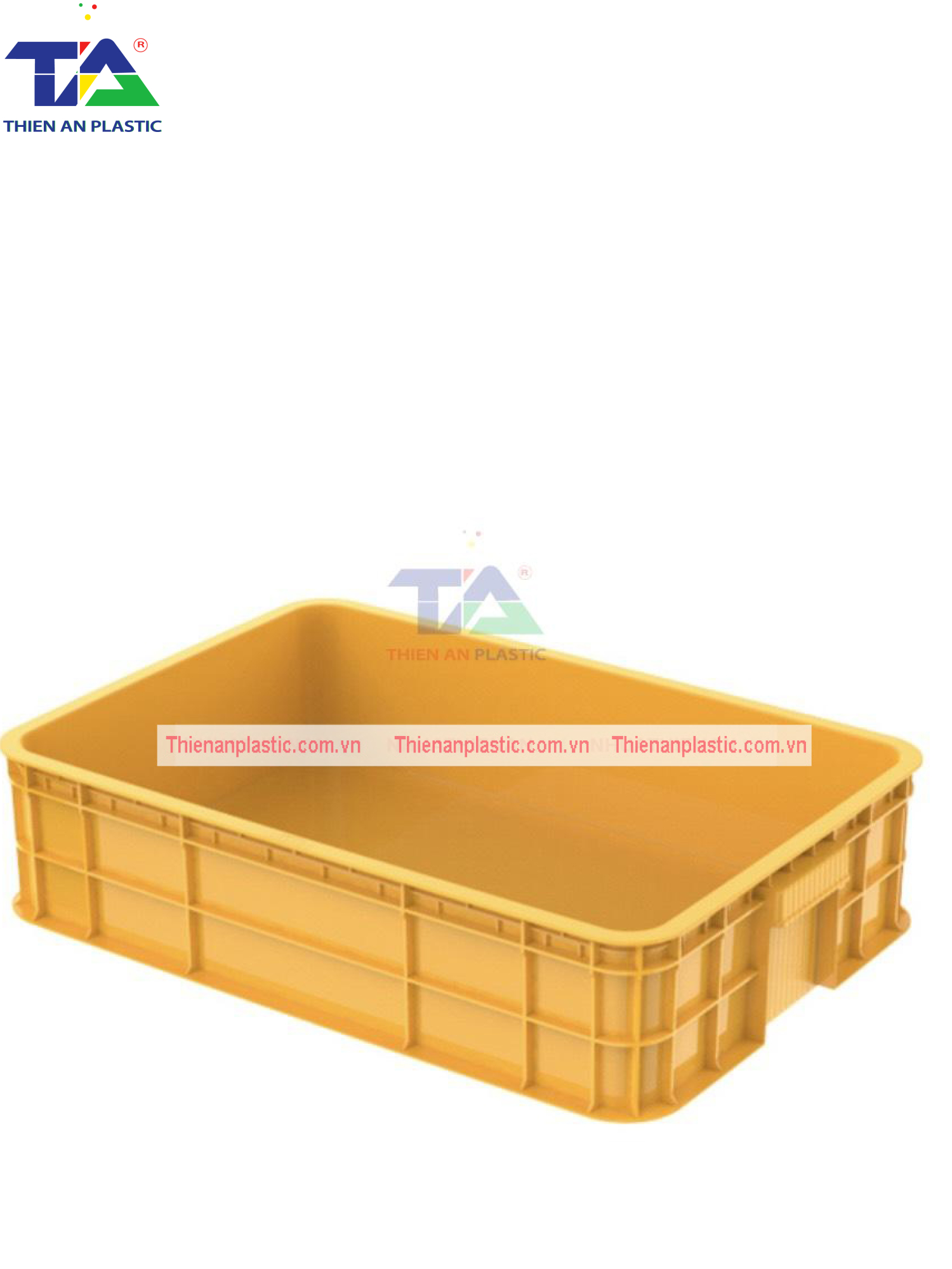 Thùng Nhựa HS007 (KT: 610 x 420 x 150mm)