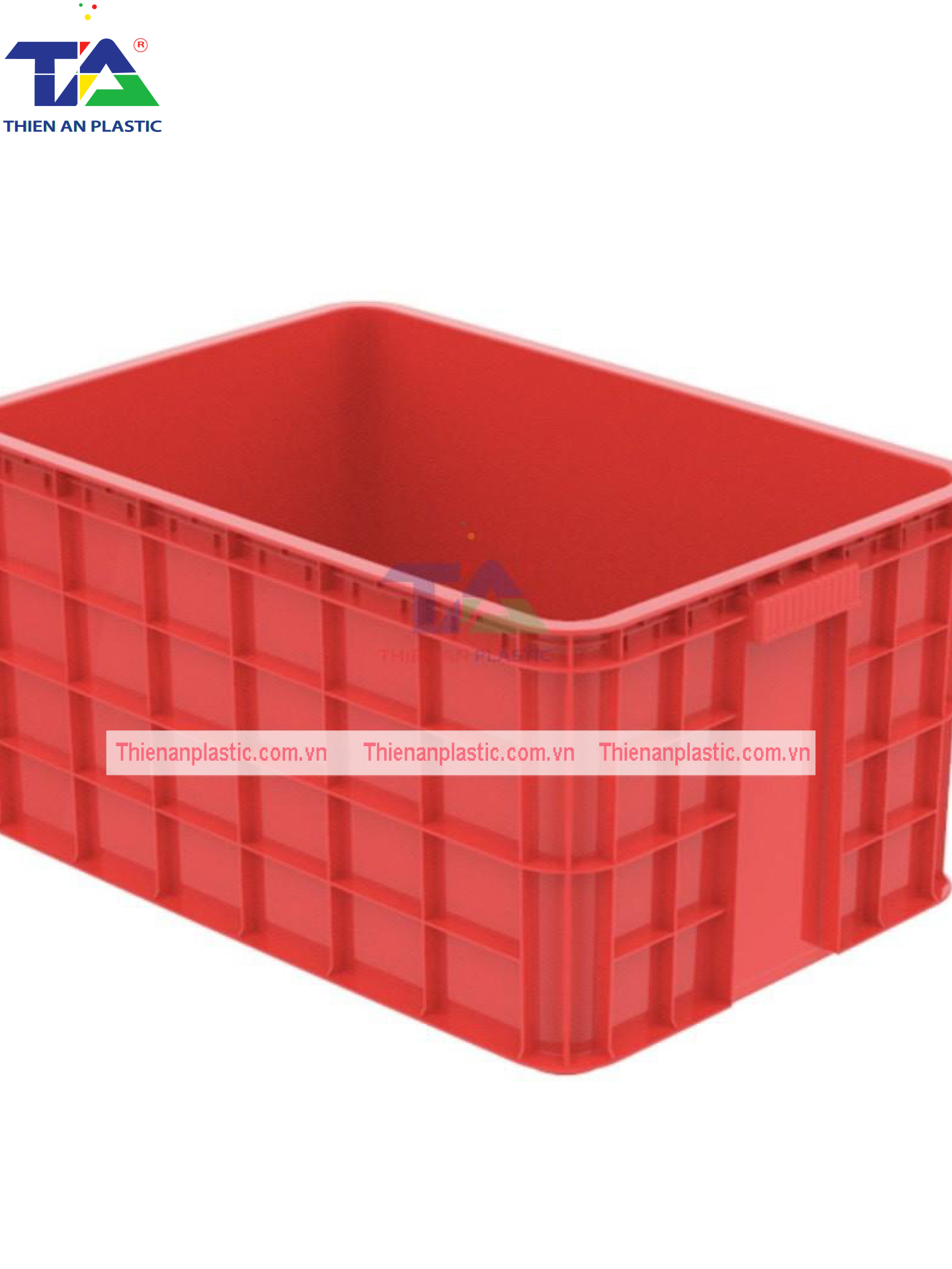 Thùng Nhựa HS 019 (KT: 610 x 420 x 310mm)