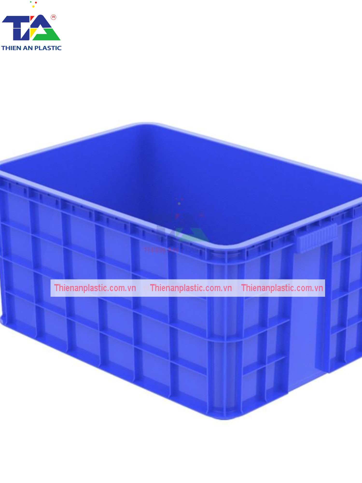 Thùng Nhựa HS 019 (KT: 610 x 420 x 310mm)