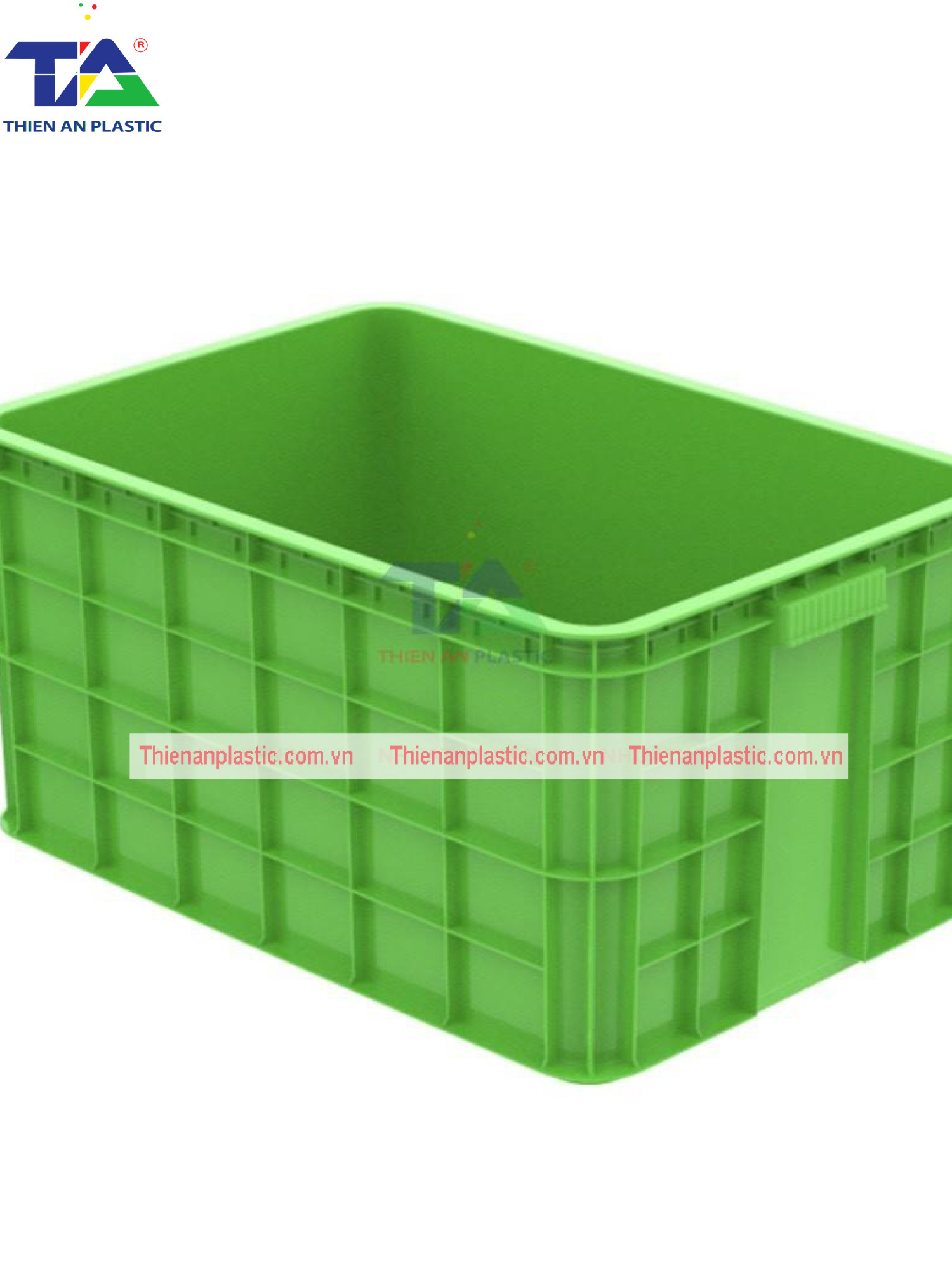 Thùng Nhựa HS 019 (KT: 610 x 420 x 310mm)