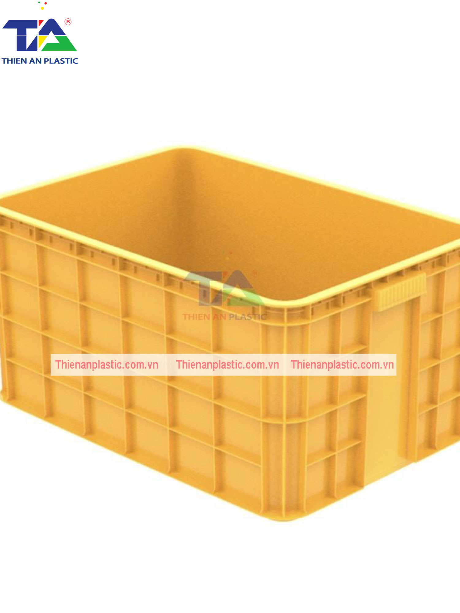 Thùng Nhựa HS 019 (KT: 610 x 420 x 310mm)