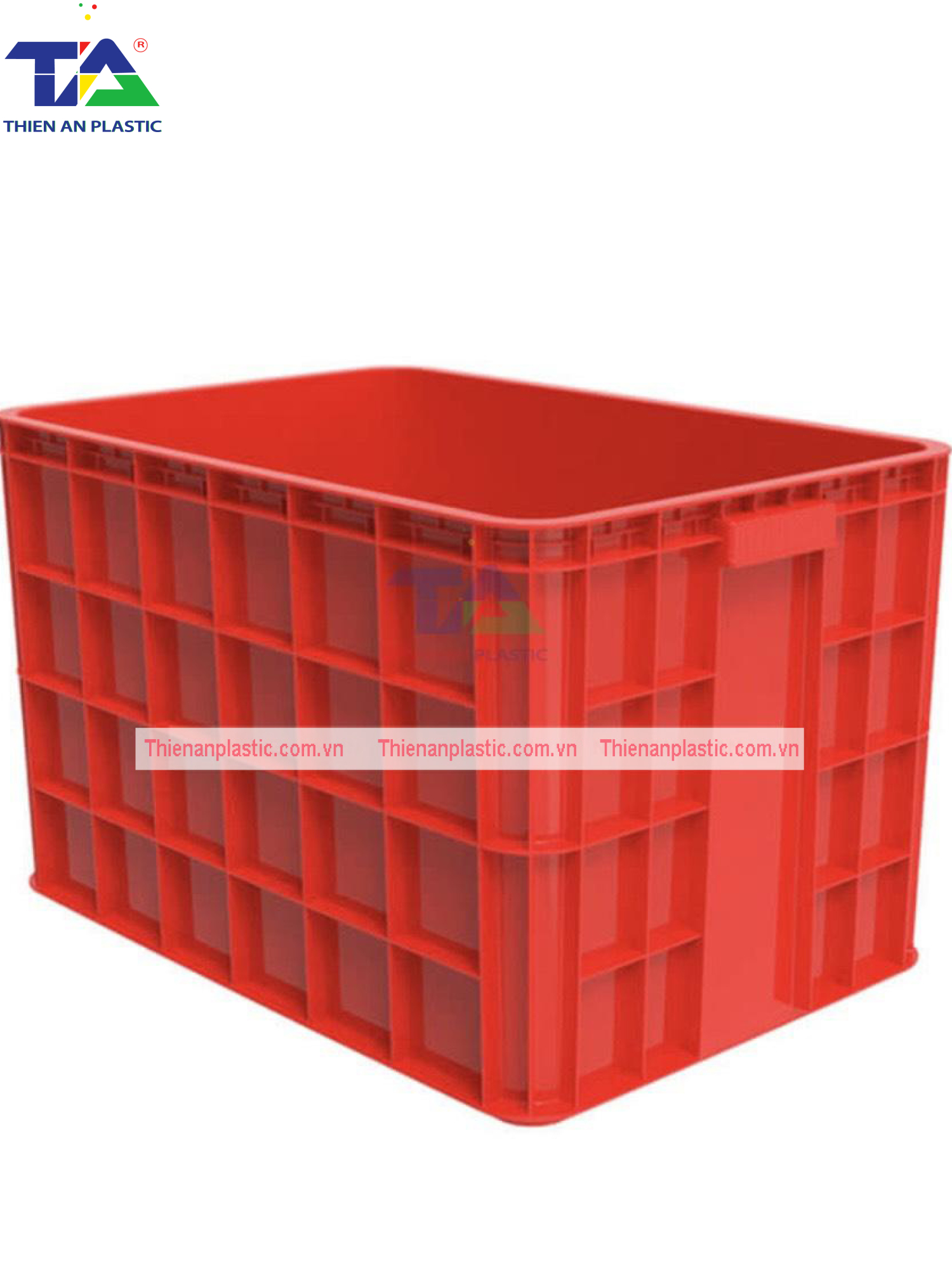 Thùng Nhựa HS 026 (KT: 610 x 420 x 390mm)