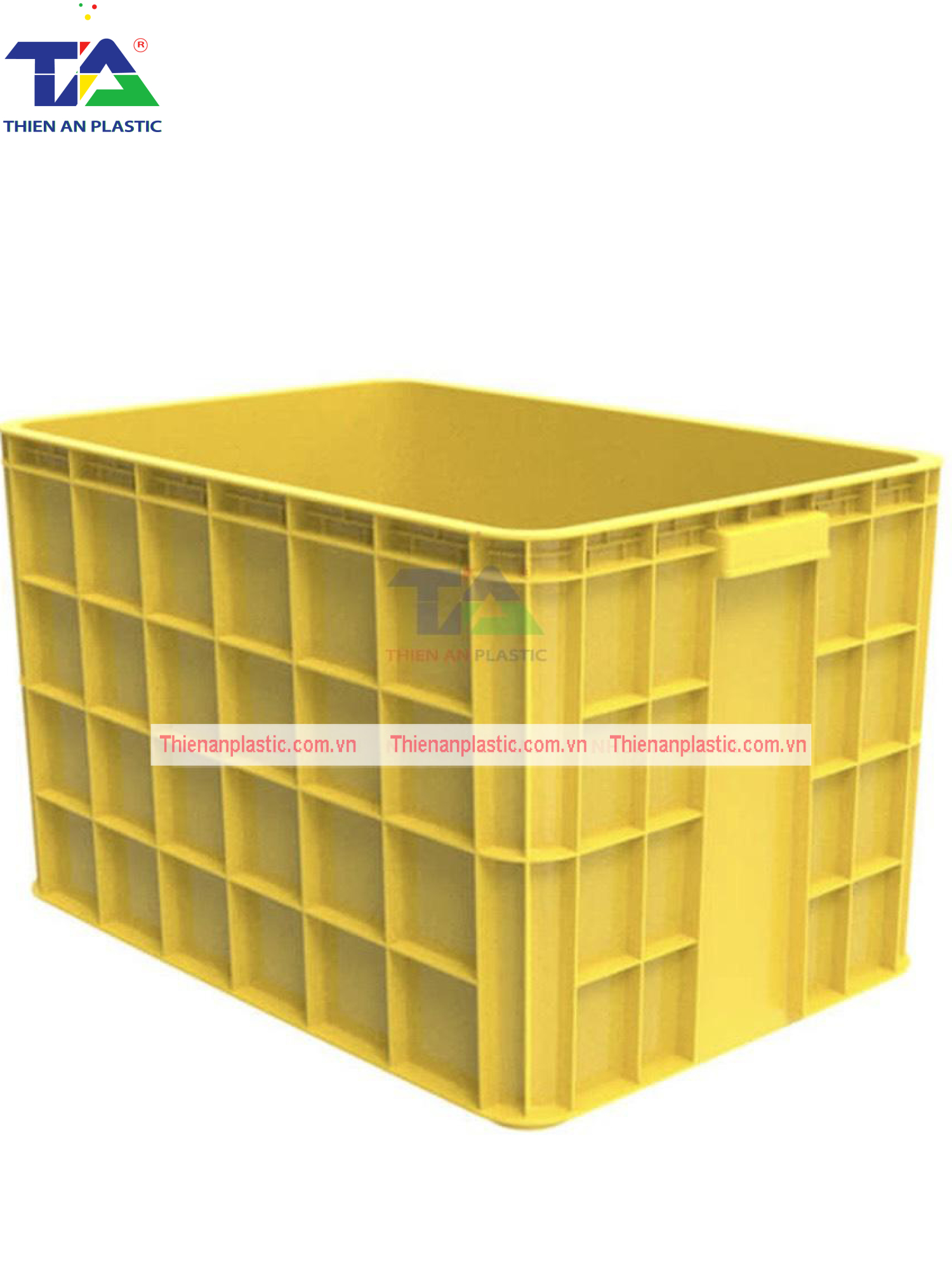 Thùng Nhựa HS 026 (KT: 610 x 420 x 390mm)