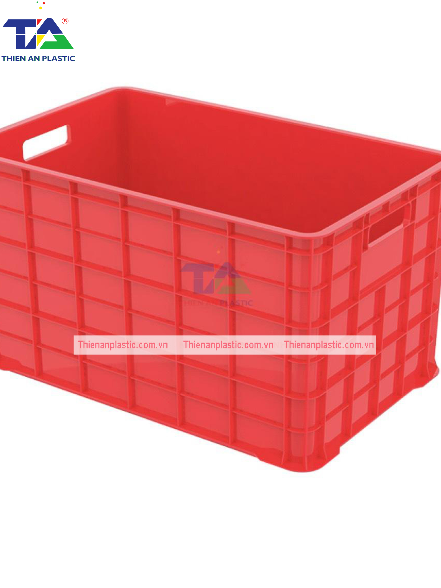 Thùng Nhựa 5 Bánh Xe (KT: 780 x 500 x 430mm)