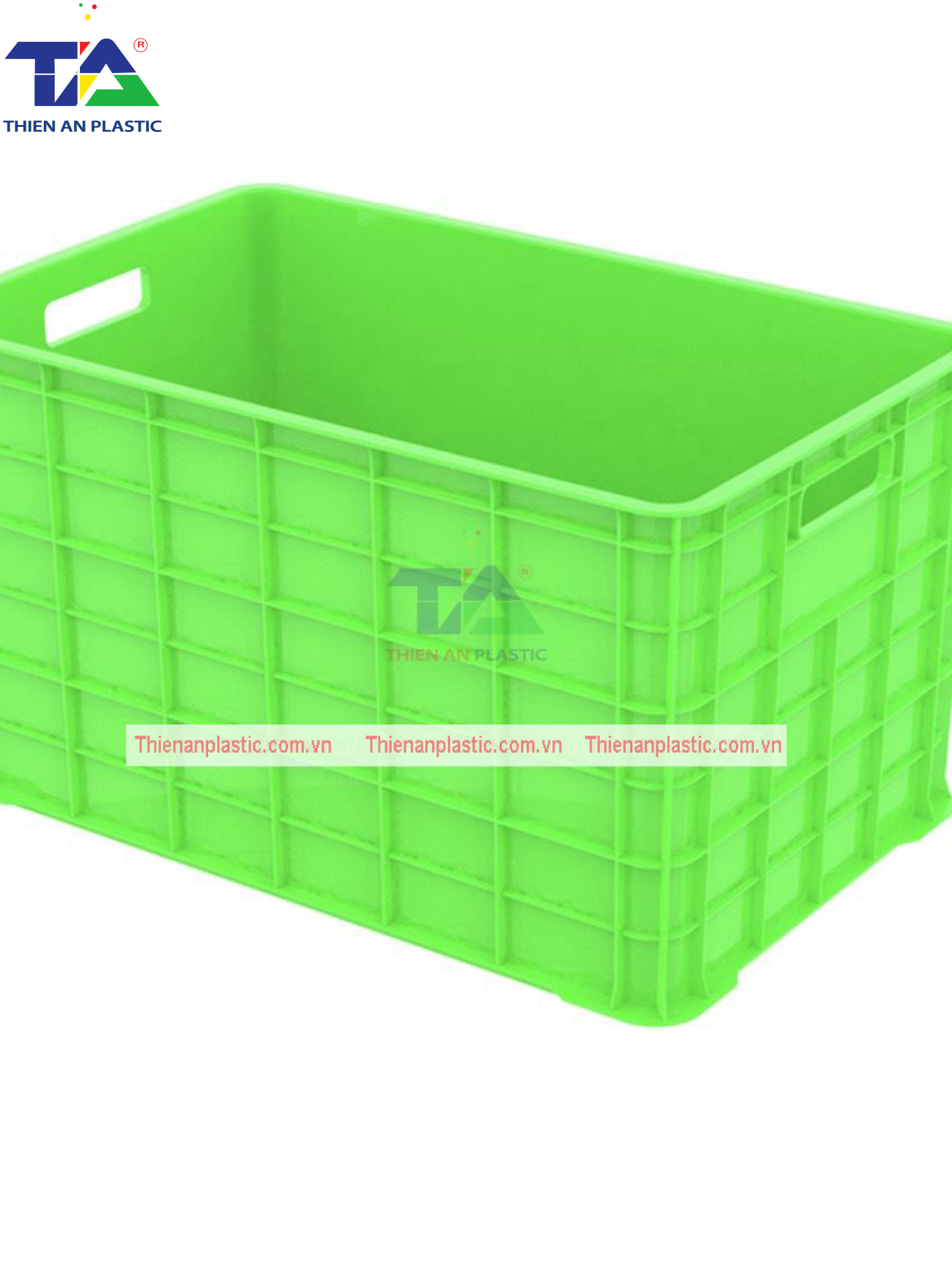 Thùng Nhựa 5 Bánh Xe (KT: 780 x 500 x 430mm)