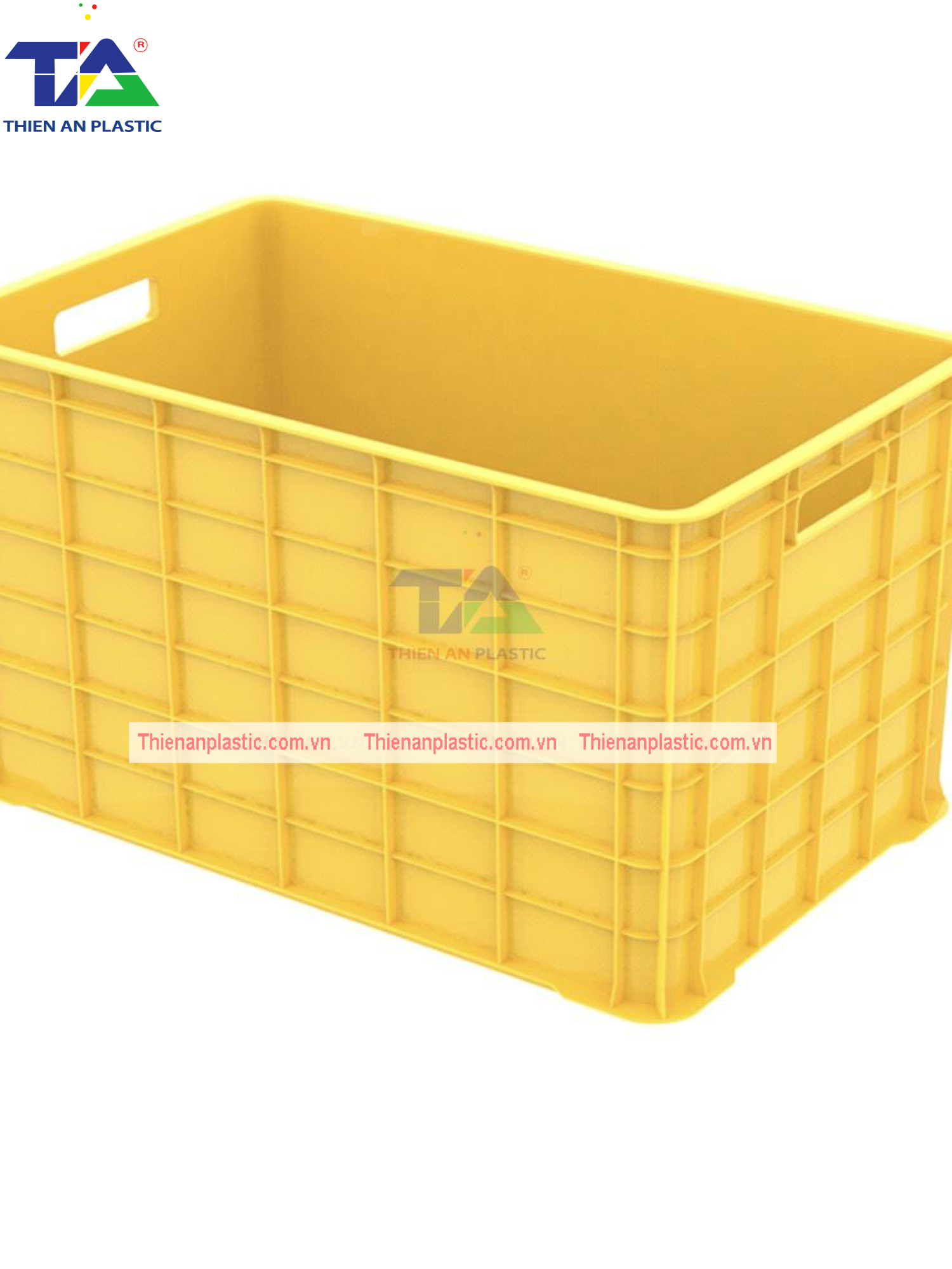 Thùng Nhựa 5 Bánh Xe (KT: 780 x 500 x 430mm)