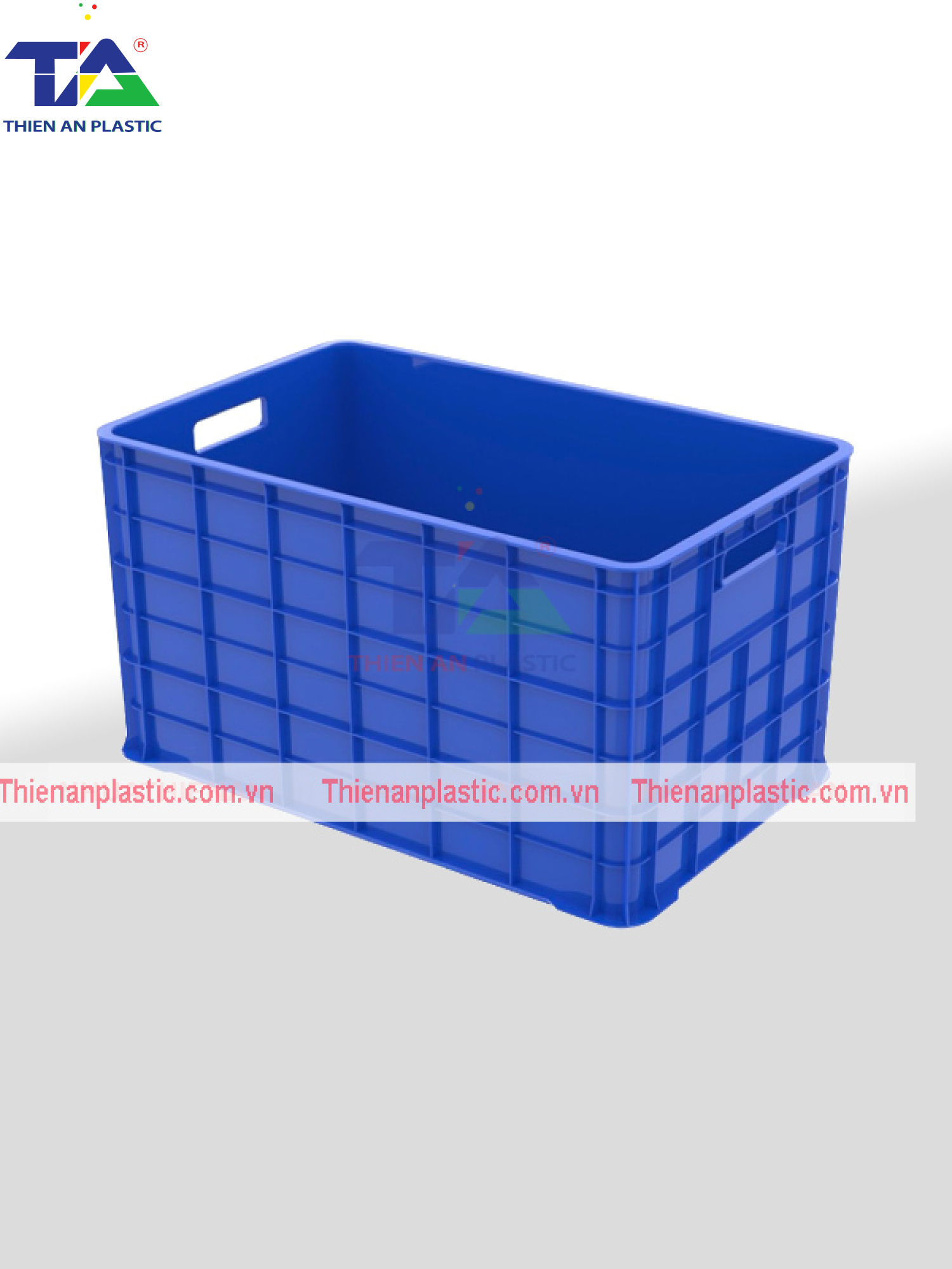 Thùng Nhựa 5 Bánh Xe (KT: 780 x 500 x 430mm)