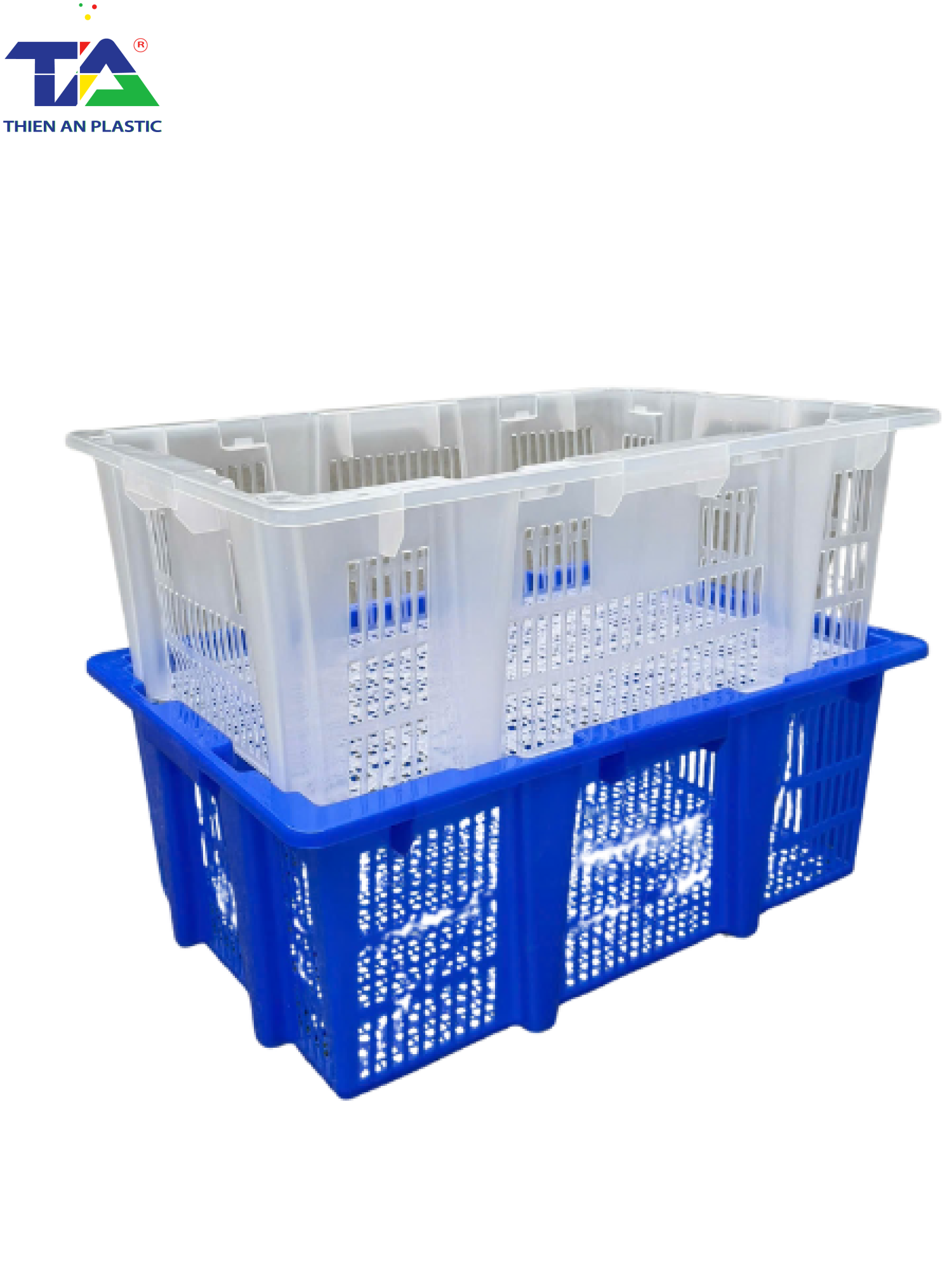 Sóng Nhựa Đựng Trái Cây (KT: 670 x 470 x 242mm)